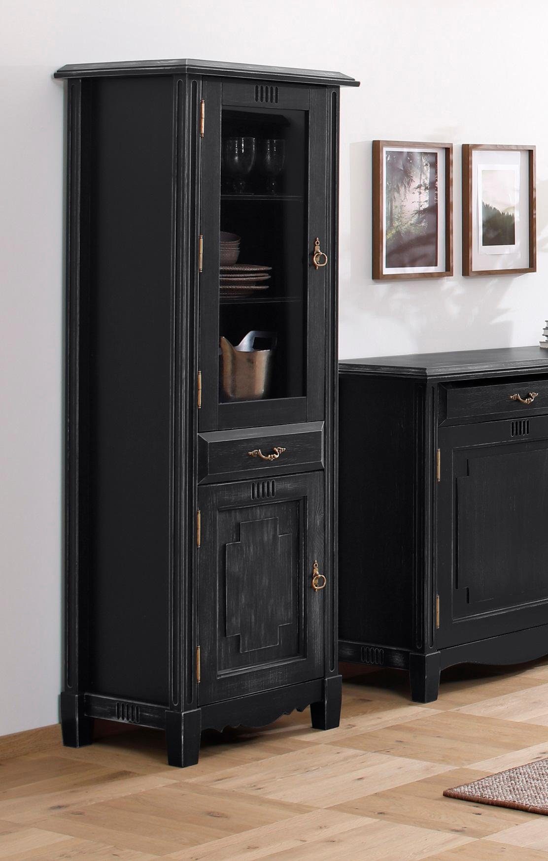 Home affaire Vitrine EDEN in schwarz