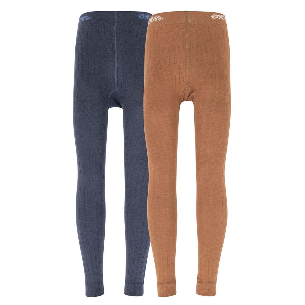 Ewers Strickstrumpfleggings Legging GOTS Rippe DP (2 St)