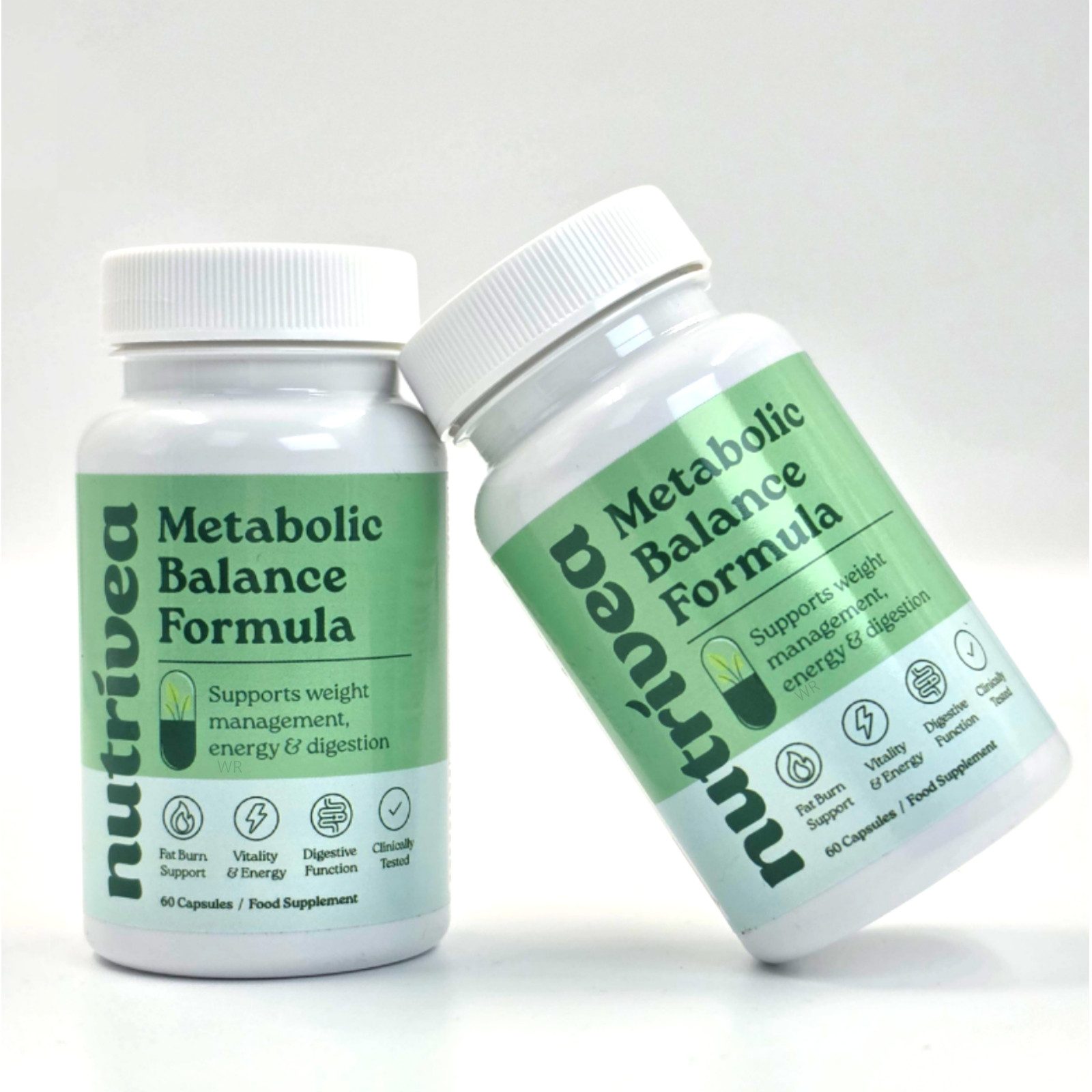 NOBRAND® nutrivea Metabolic Kapseln, 60 St., 42 g, Glutenfrei – Laktosefrei – ohne Künstliche Aromen - Farbstofffrei