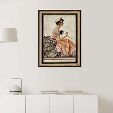 Posterlounge Poster Joseph Christian Leyendecker, Die Unzertrennlichen, Frau, Malerei