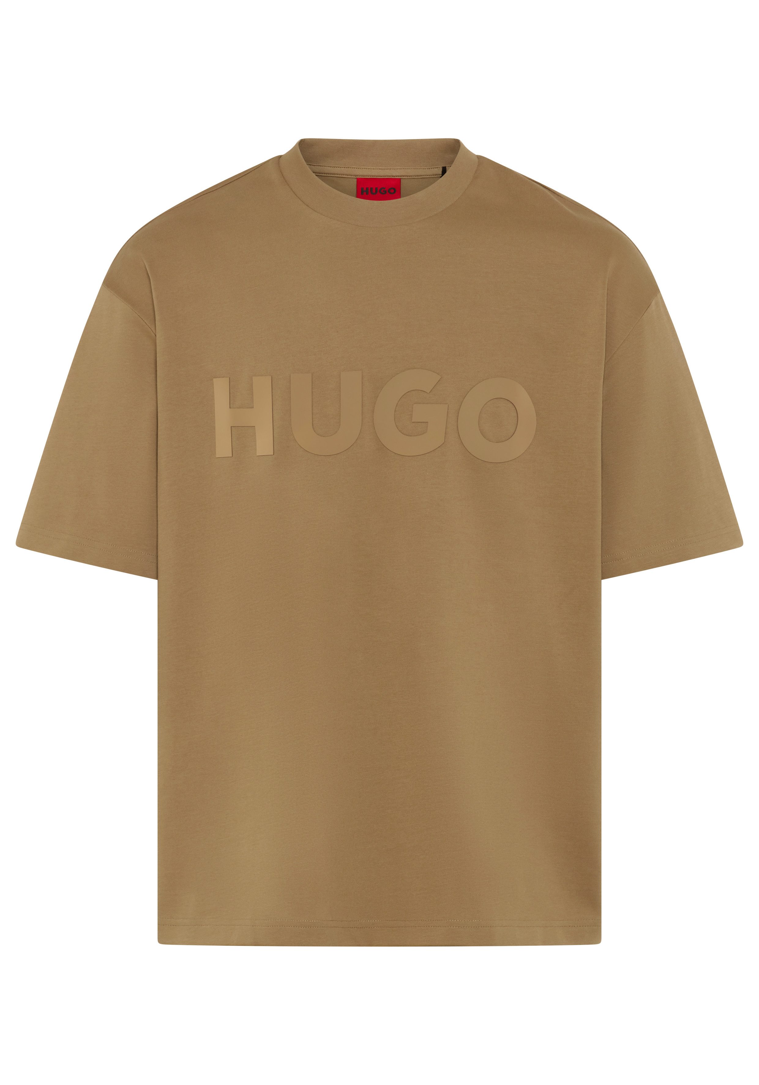 HUGO T-Shirt Dinkee Oversized-Fit, reine Baumwolle, Logo-Druck