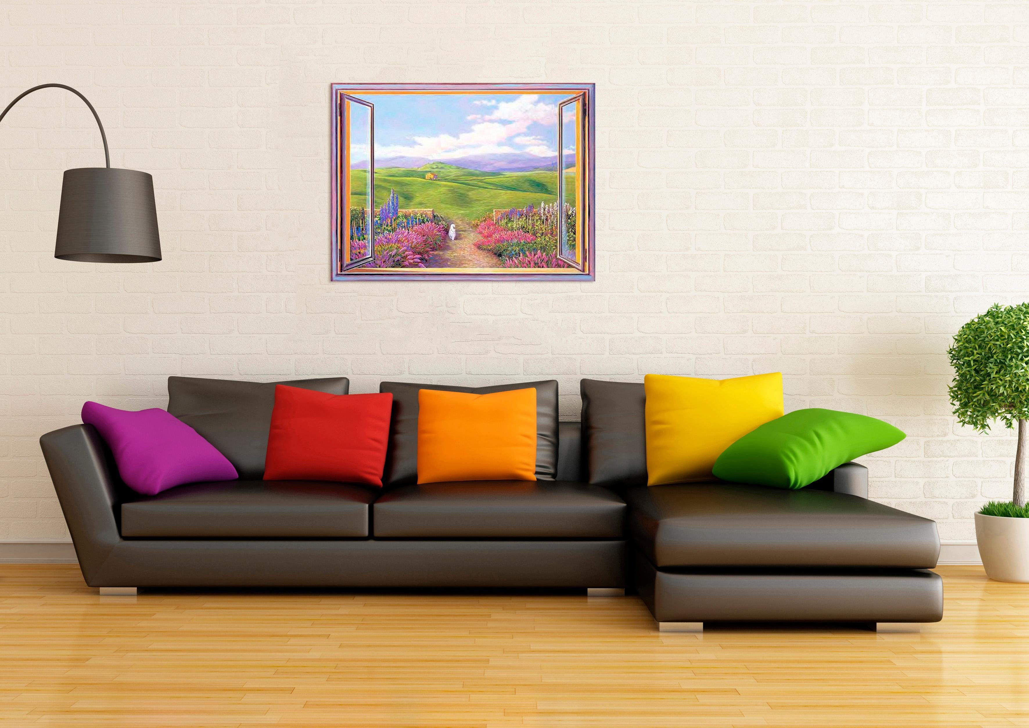 Home affaire Deco-Panel »A. DEL MISSIER / Toskanische Landschaft«, 80/60, cm-HomeTrends