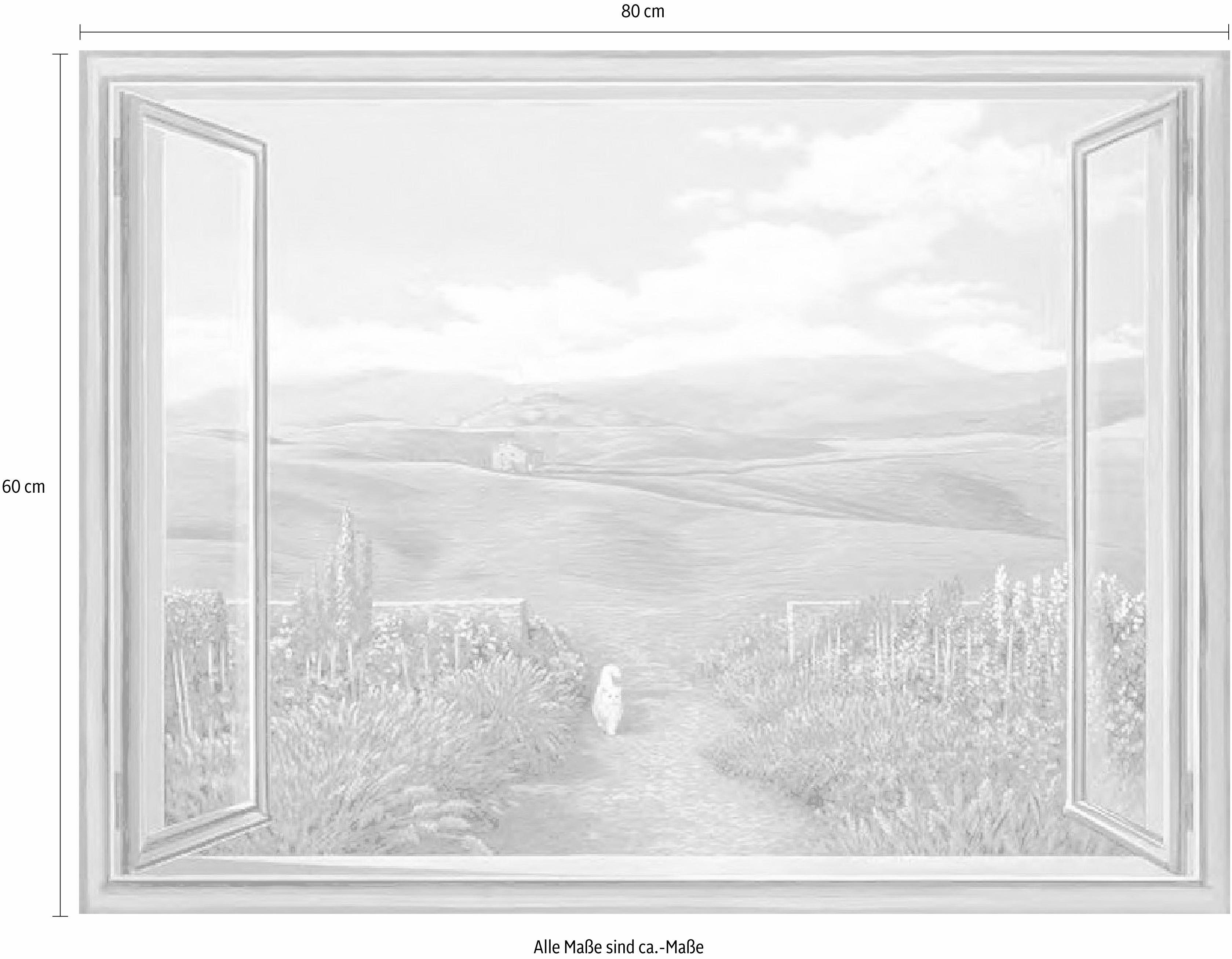 Home affaire Deco-Panel »A. DEL MISSIER / Toskanische Landschaft«, 80/60, cm-Otto