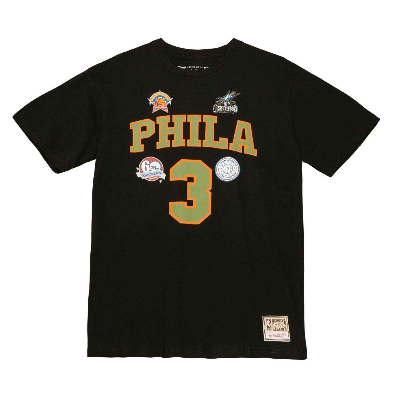 Mitchell Print-Shirt Ness Philadelphia 76ers & Allen FLIGHT Iverson
