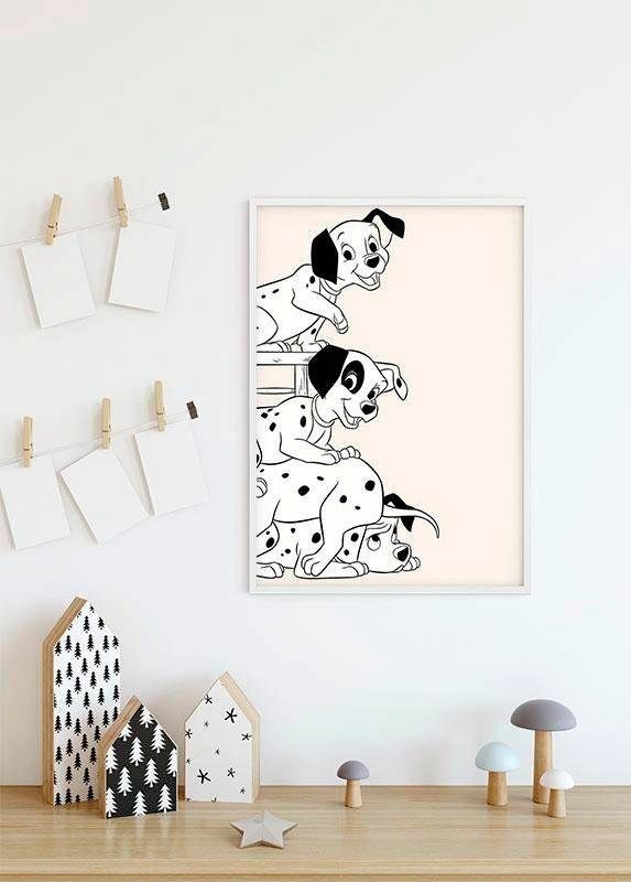 Poster Schlafzimmer, (1 101 Dalmatiner Disney St), Playing, Wohnzimmer Komar Kinderzimmer,