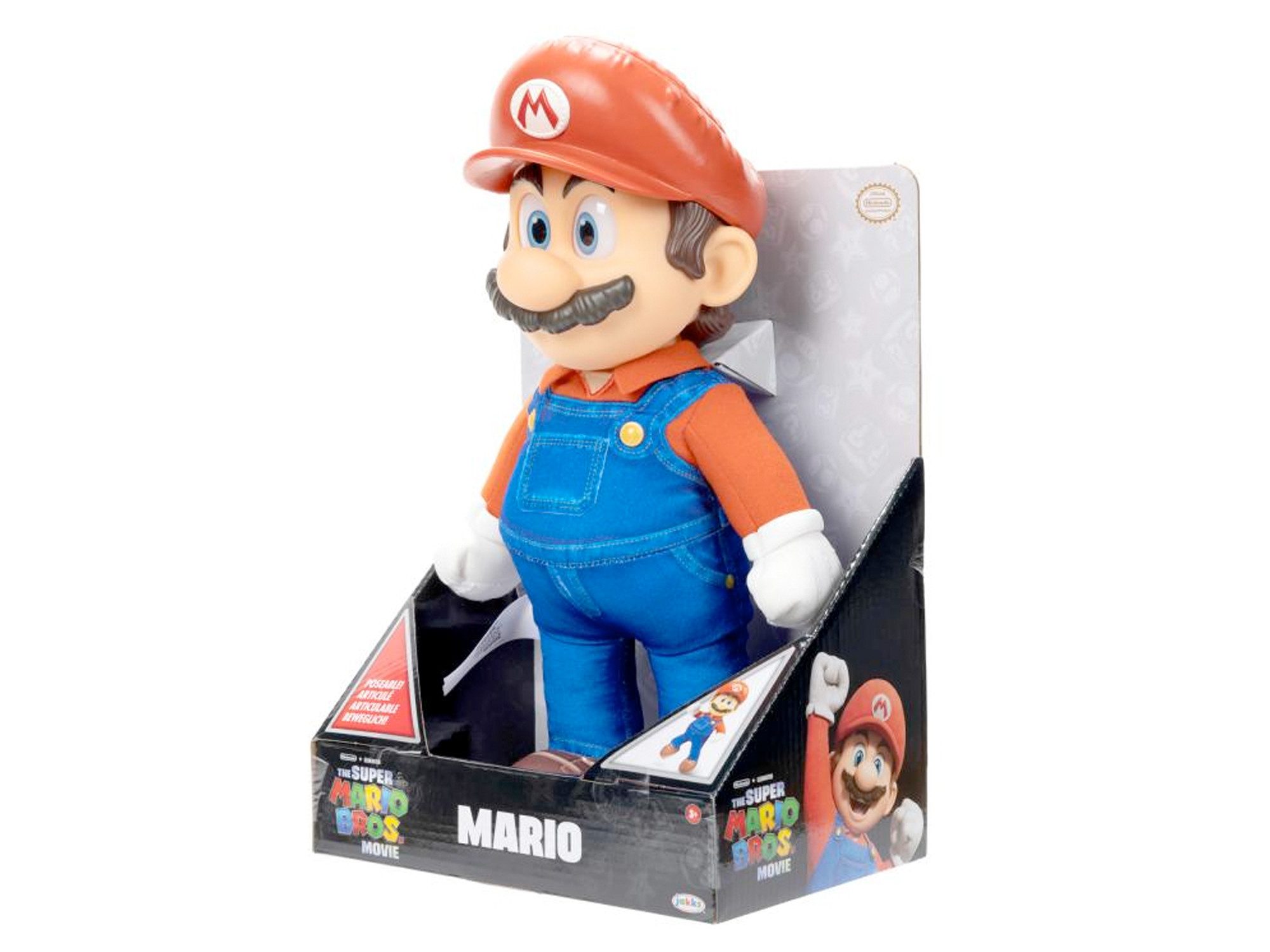 Super Mario Merchandise-Figur Nintendo Super Mario Movie Roto Plüsch Mario, 35 cm