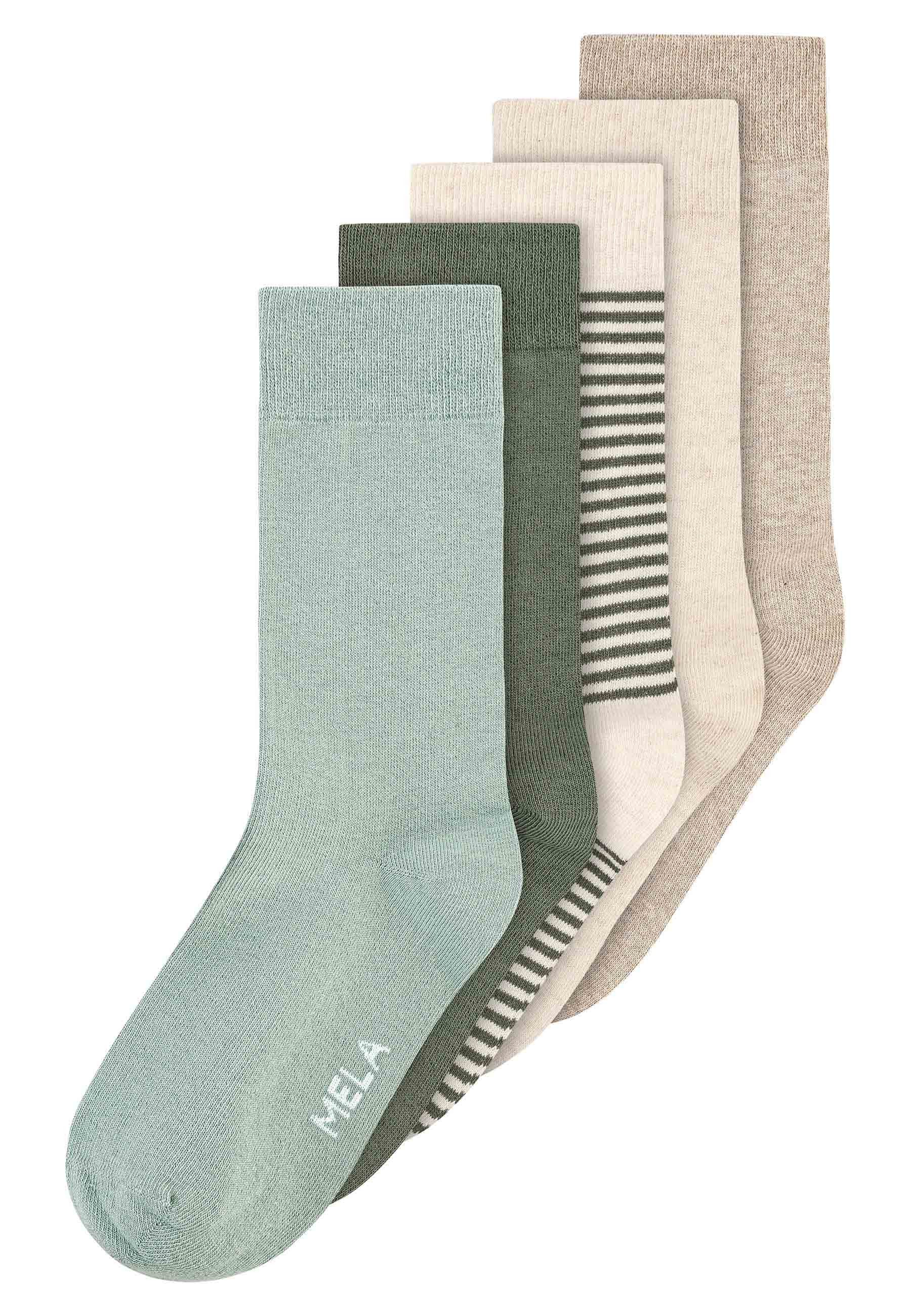MELA Socken Basic Socken 5 Paare Das Elasthan "Roica" ist abbaubar, ohne Sc günstig online kaufen