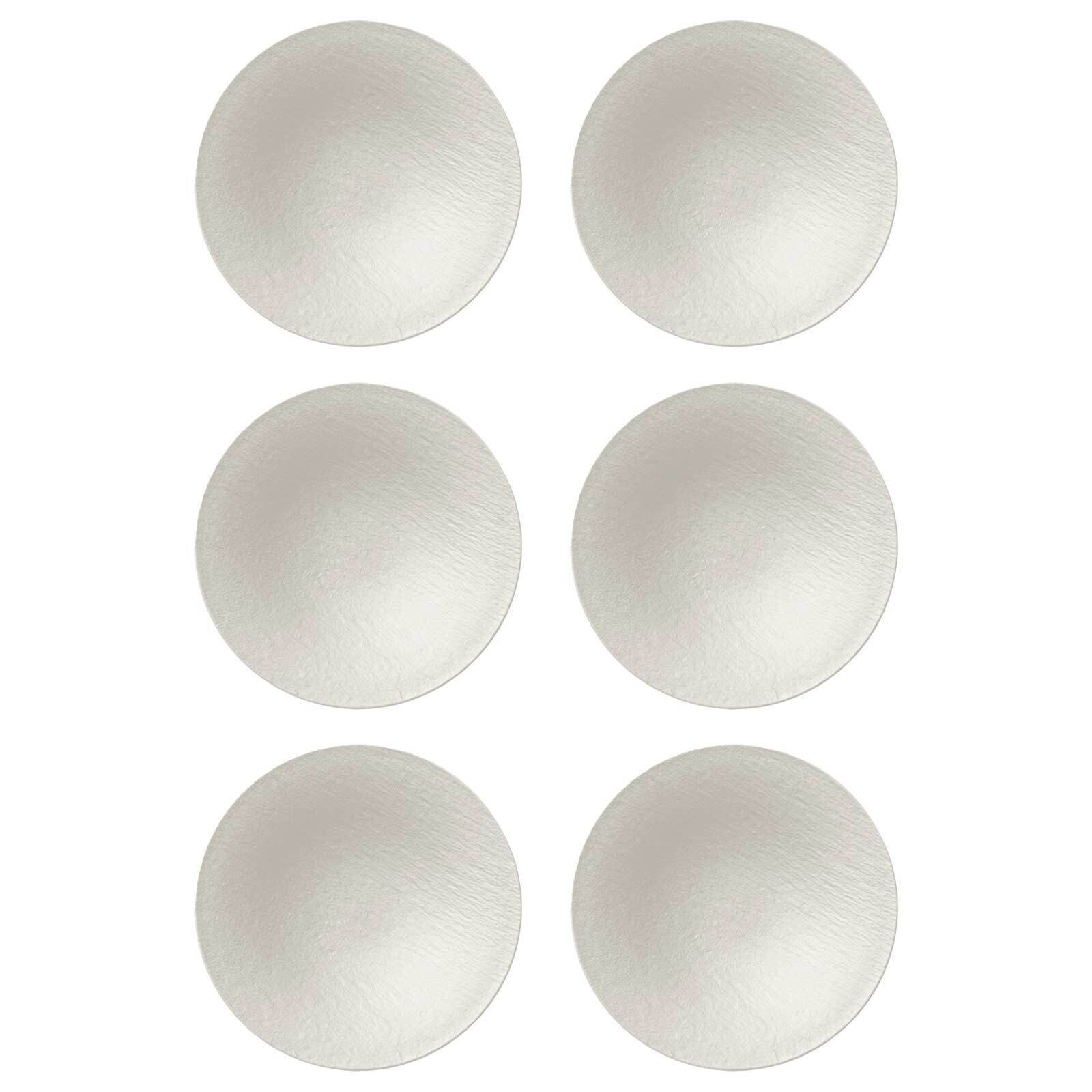 Villeroy & Boch Schale Manufacture Rock Schale Ø 29 cm 6er Set, Porzellan, (6 Schalen, 6-tlg)