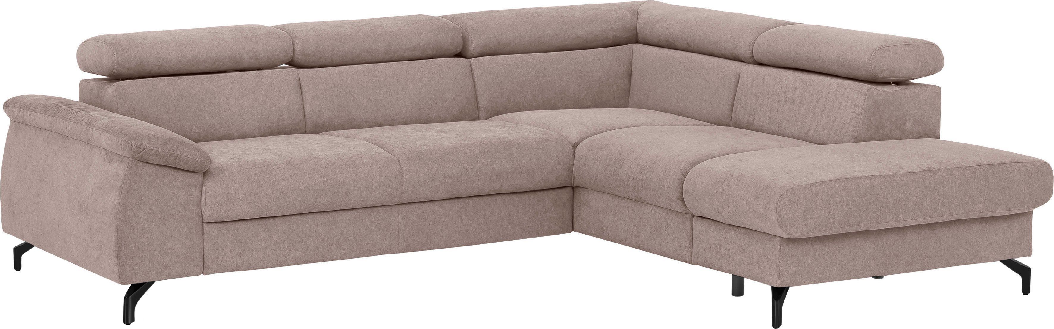 COTTA Ecksofa Komaris L-Form, mit Kopfteilverstellung, günstig online kaufen