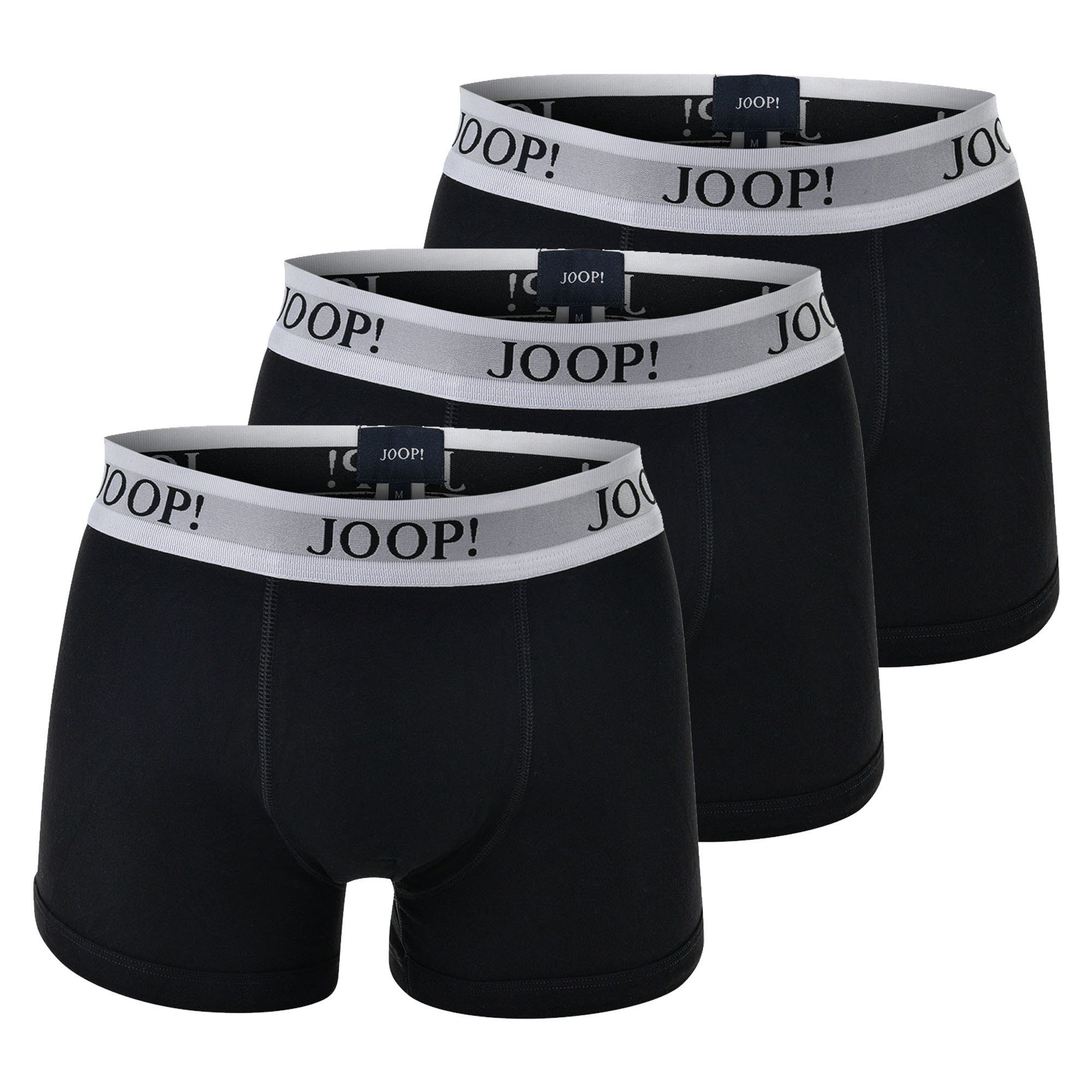 Joop! Boxer Herren Boxer 3er Boxer-Mix, Fine Pack - Shorts, Schwarz