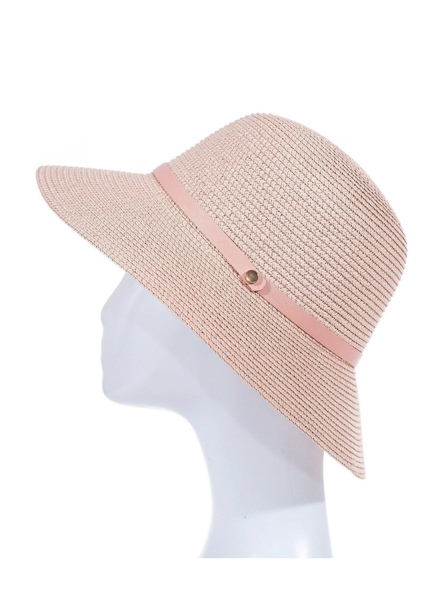 Adel Accessoires Sonnenhut Damen Sonnenhut mit Lederband – 50–55 cm – Sommerhut Papier