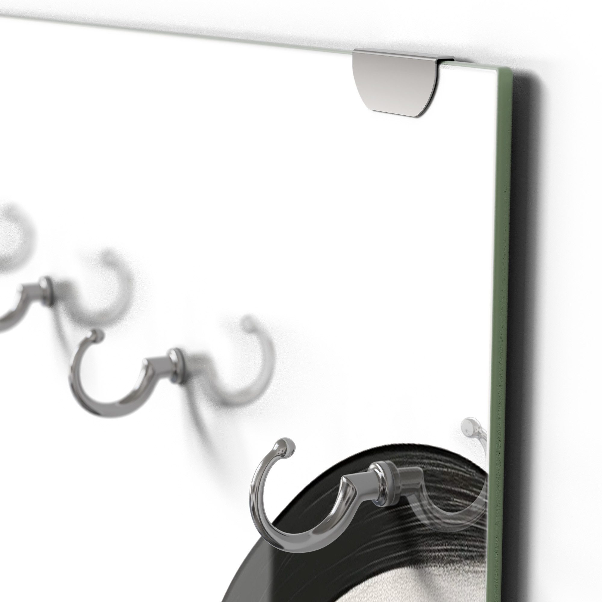 DEQORI Kleiderhaken 'Stille Maskerade', Glas Garderobe hängend Flur Jackenhalter modern Wandgarderobe Haken