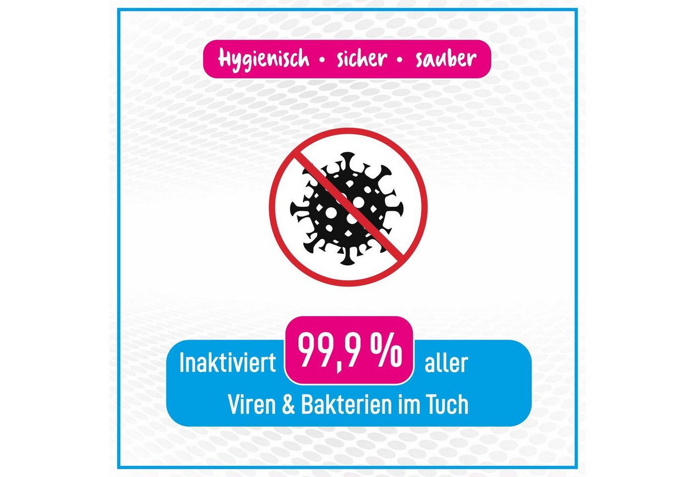 Thumbnail - poliboy Hygiene Reinigungstuch - 32x32cm Mikrofasertuch (32x32 cm, mit Kupferkraft gegen Viren und Bakterien)