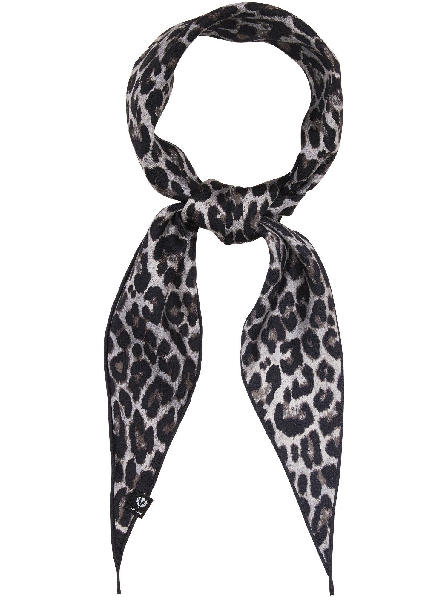 Fraas Modetuch Diamond Shape Seidentuch mit Leo-Design