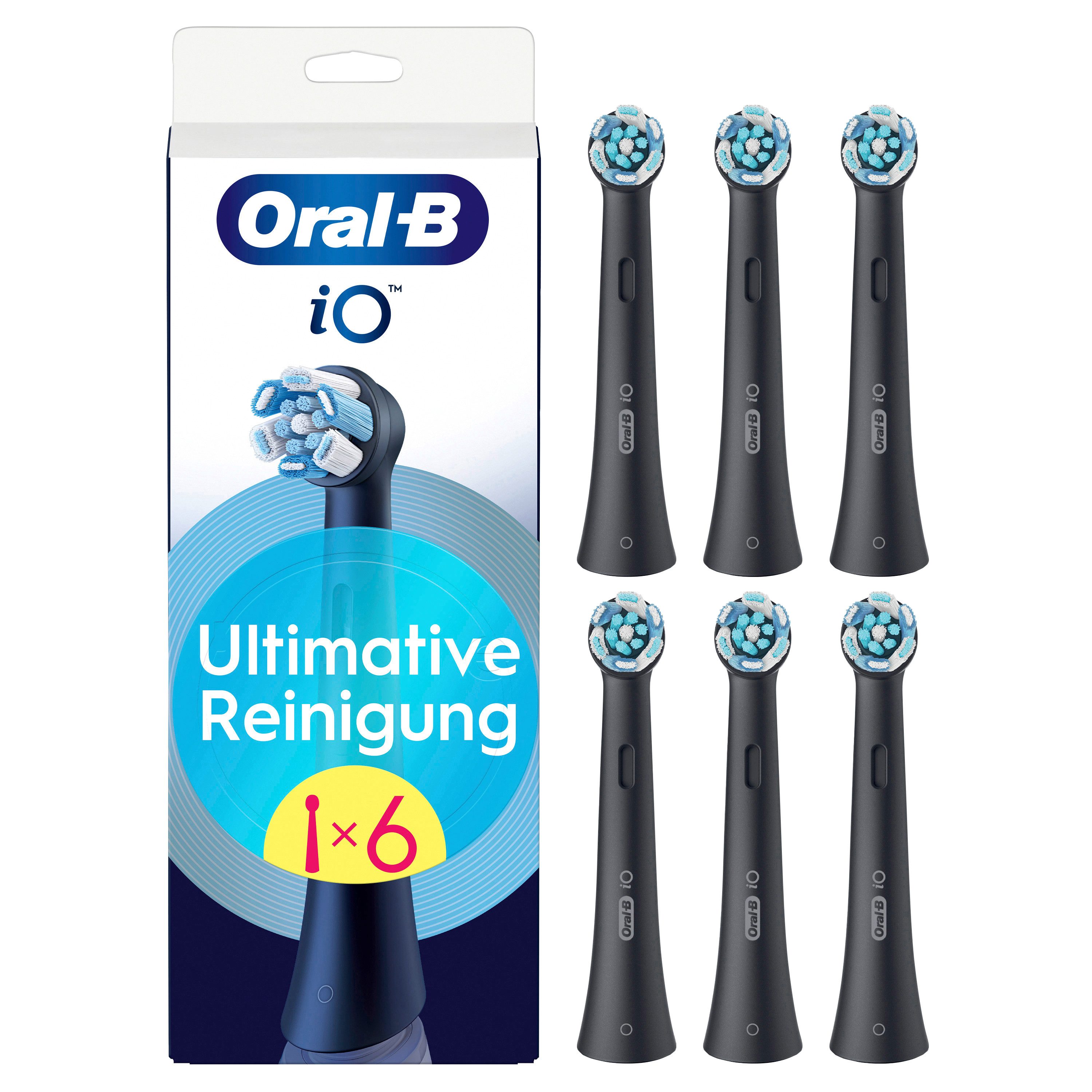 Oral-B Aufsteckbürsten iO Ultimative Reinigung - 6St. - Black