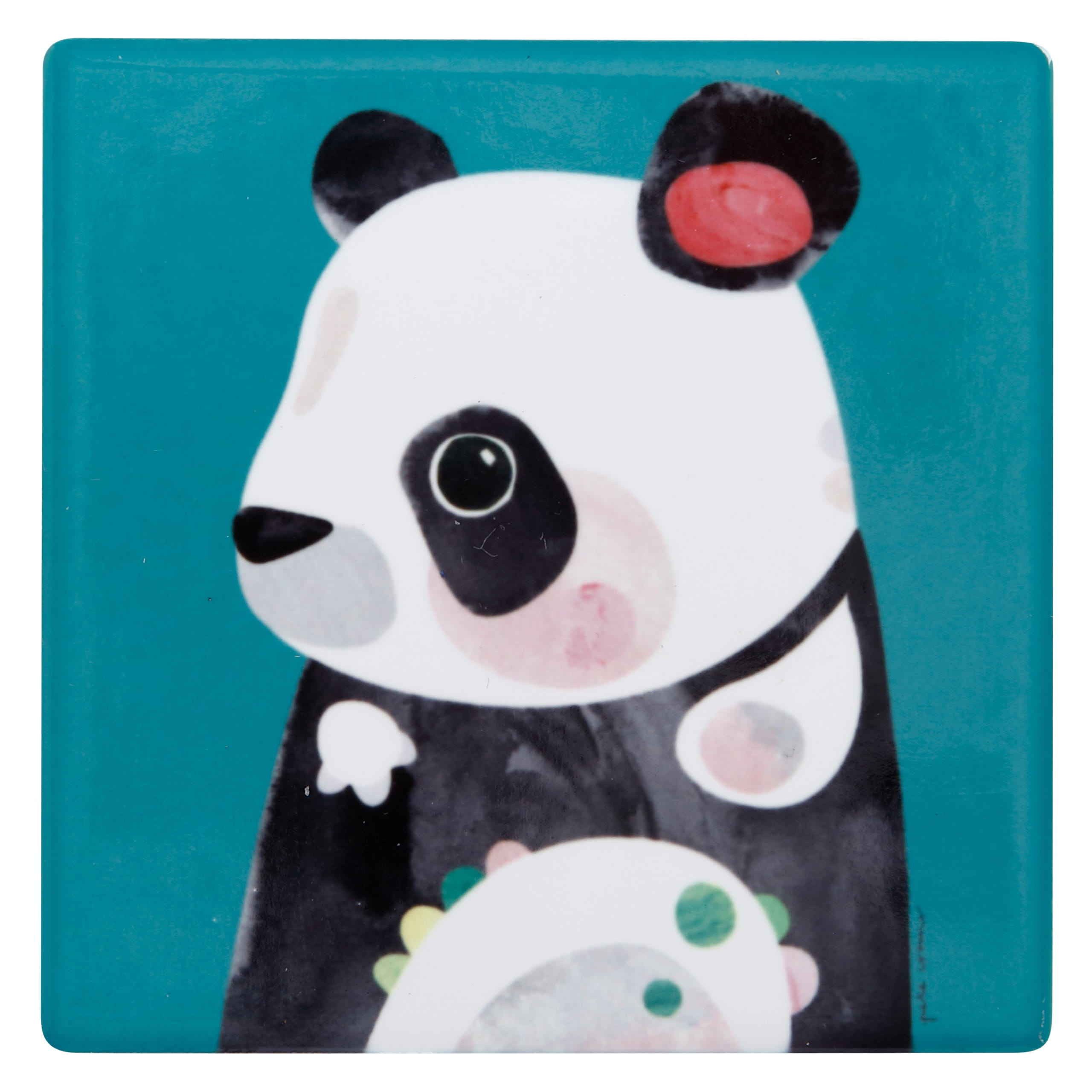 Maxwell & Williams Glasuntersetzer Untersetzer Pete Cromer Panda, 1-tlg., Untersetzer Panda (Tier Motiv) Keramik Kork