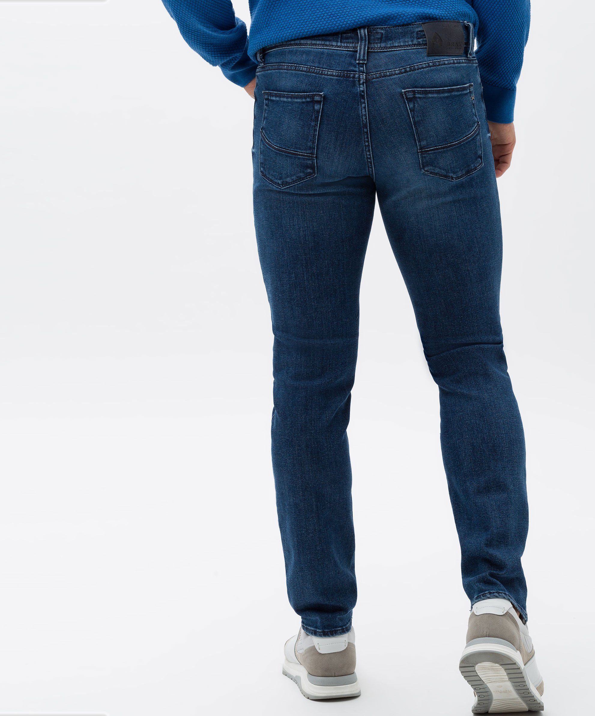 Brax 5-Pocket-Jeans Cadiz Denim Used Organic Flex Blue Authentic