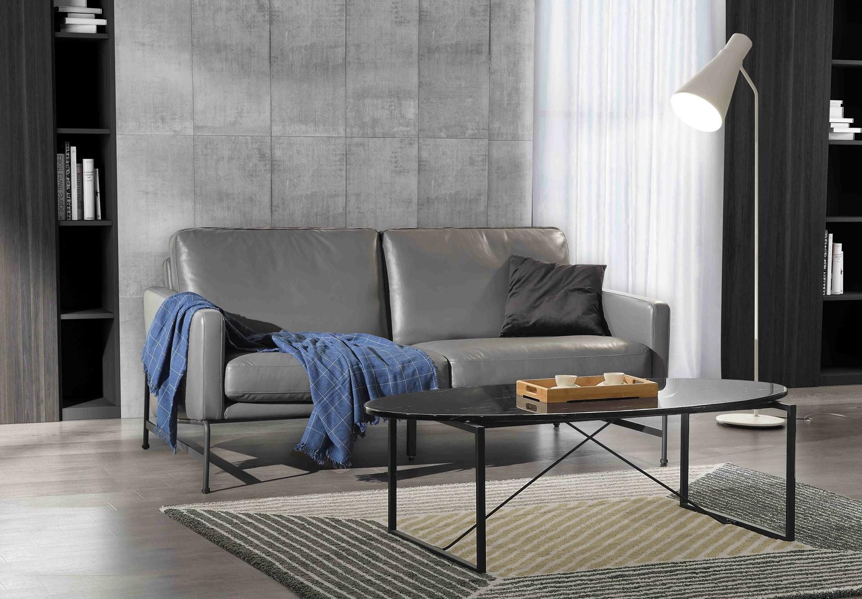 Xlmoebel Polstergarnitur Elegante Leder-Sitzmöbel mit modernem Design und hohem Komfort, (3-tlg., Sofa 2 Sitzer + 2x Sessel), Hergestellt in Europa