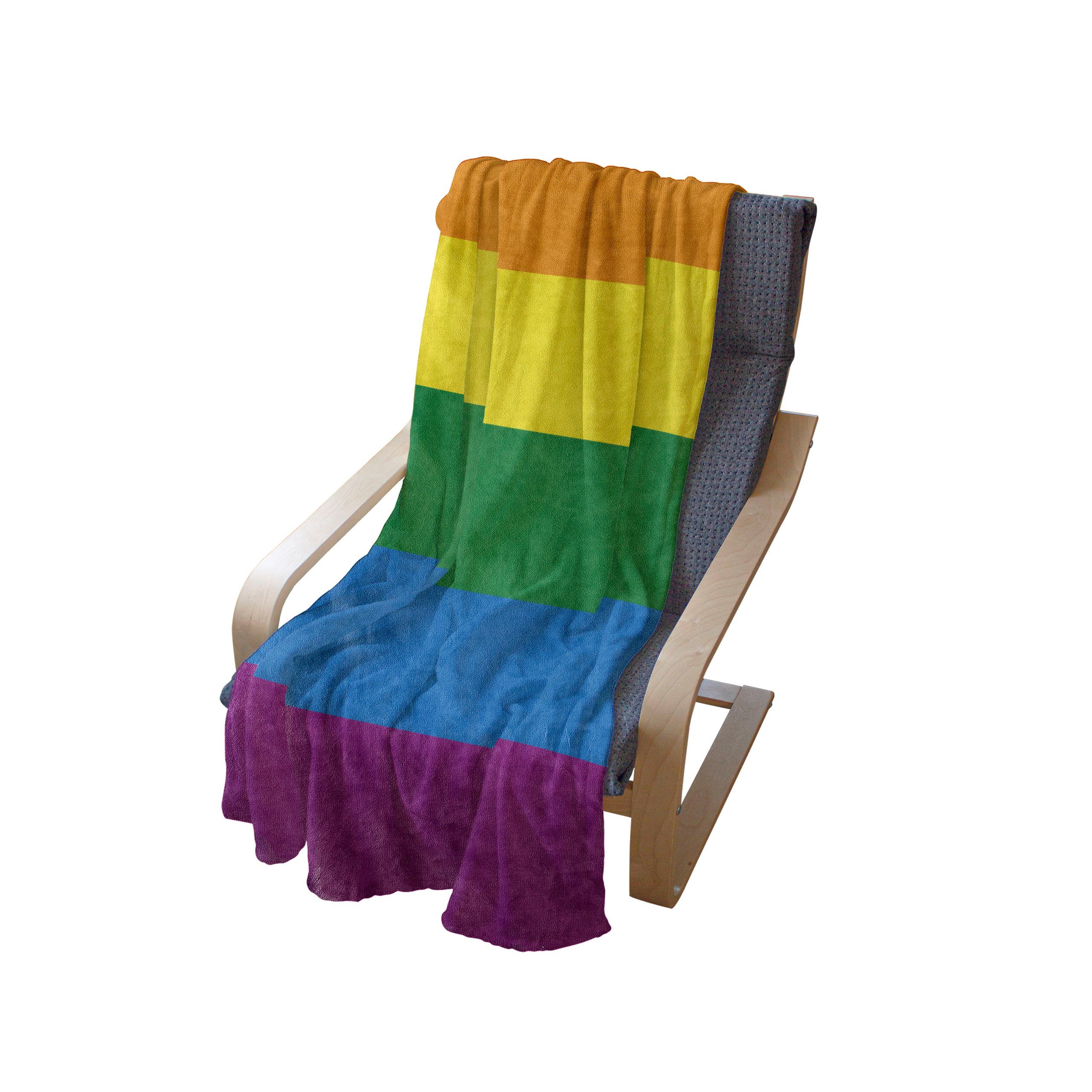 Flagge Gemütlicher Homosexuell Freiheit Regenbogen und Innen- Parade den Wohndecke Außenbereich, Plüsch für Abakuhaus,