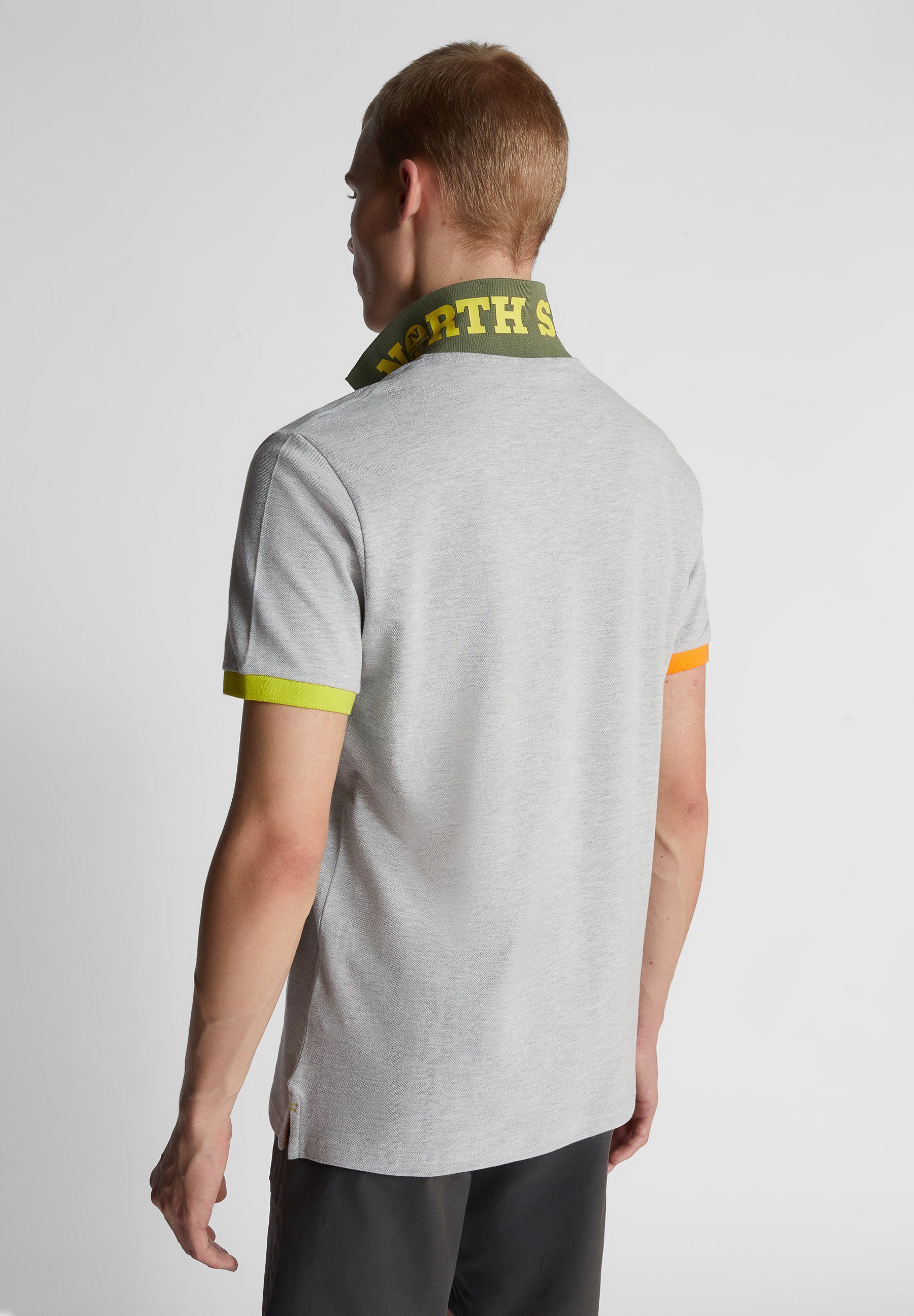 Poloshirt MOLORED Sails mit Polo North Colour-Block GRAY