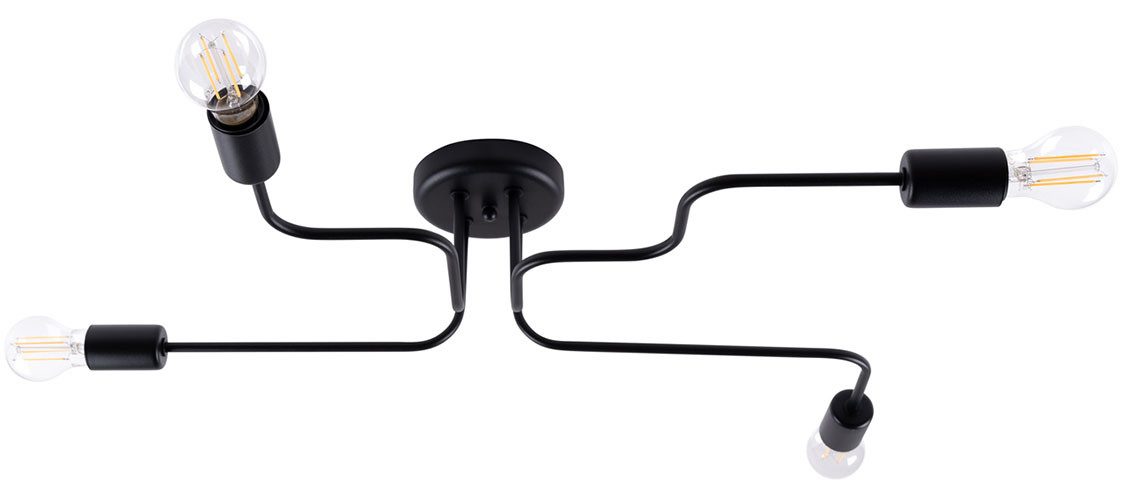 SOLLUX lighting Deckenleuchte VECTOR, ohne Leuchtmittel, Streulicht