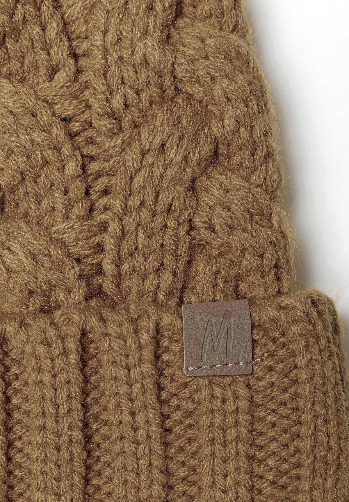 MINOTI Bommelmütze Strickmütze mit Bommel, für Jungen Wintermütze mit Bommel und Umschlag