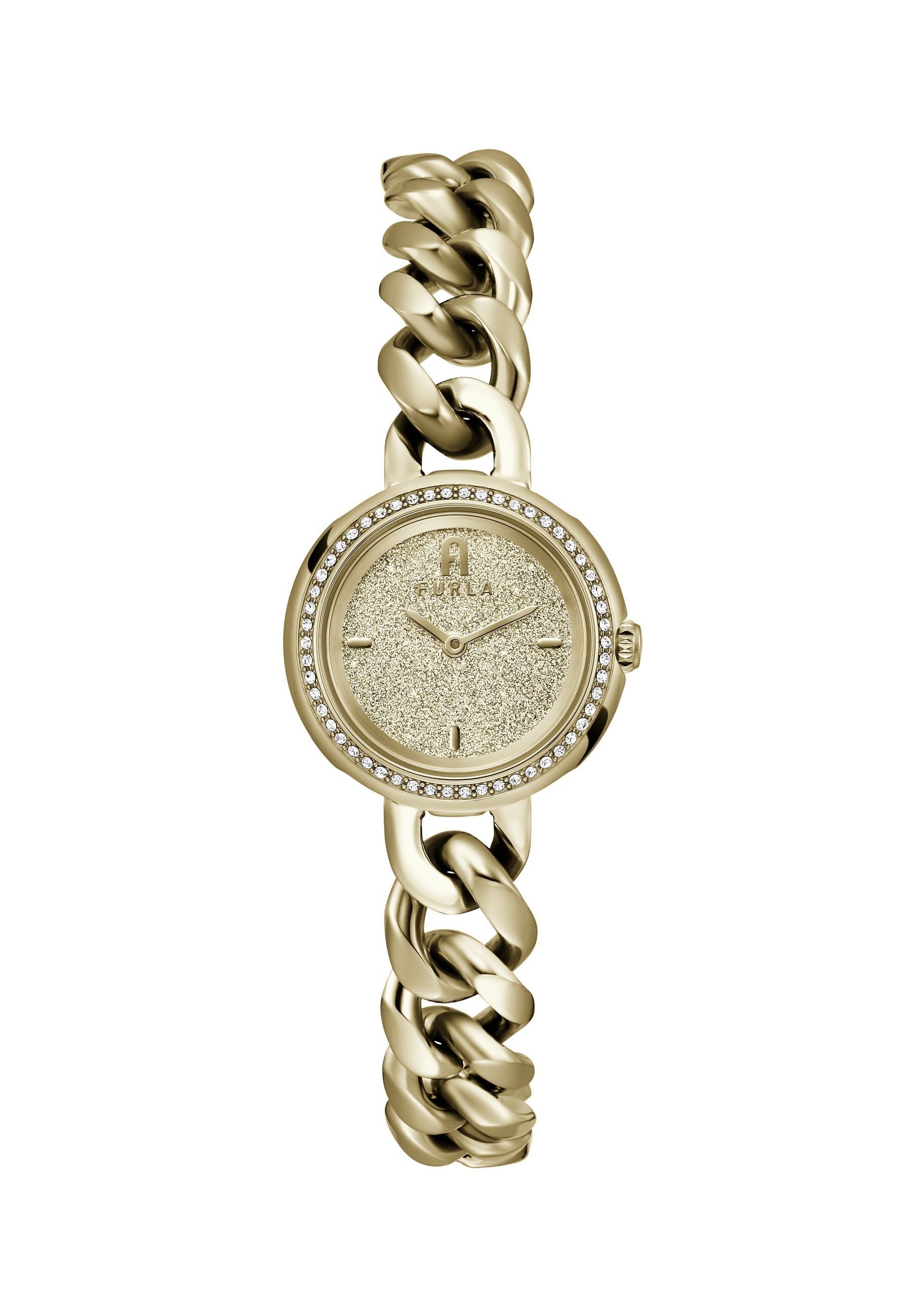 Furla Quarzuhr FURLA CHAIN ROUND, (1-tlg., Not a set – not applicable to this product), analoge Uhr