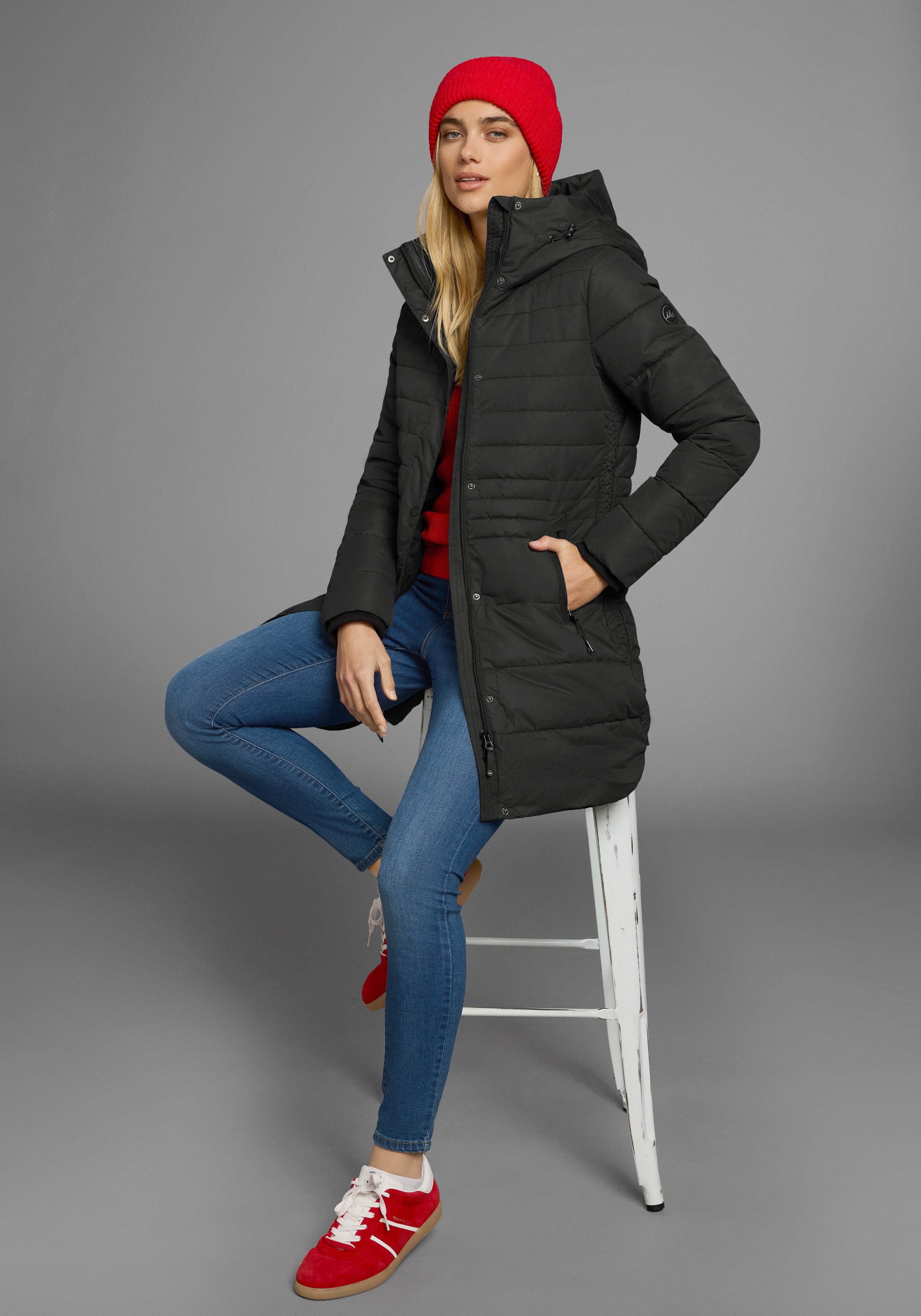 Polarino Wintermantel Warm wattiert. Obermaterial wasserabweisend und windd günstig online kaufen