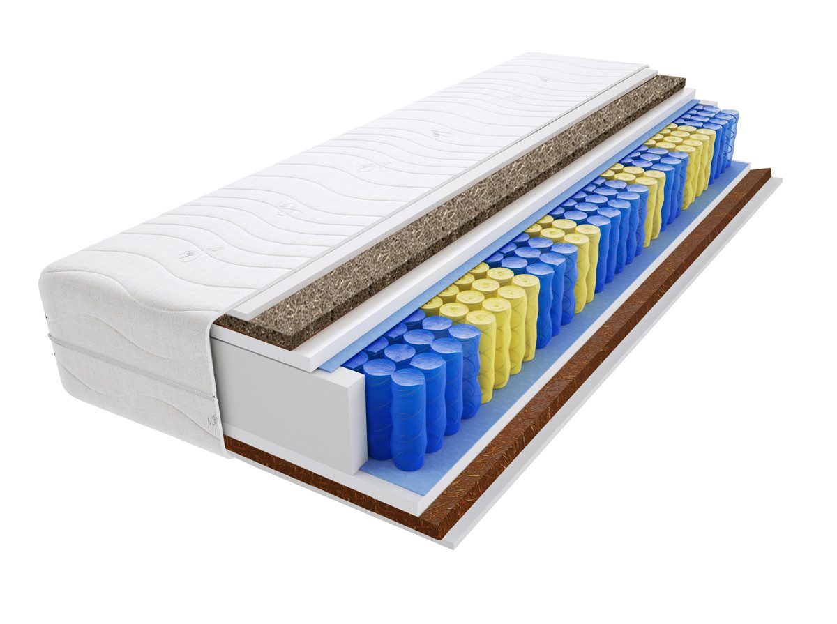 Taschenfederkernmatratze Matratzen, Taschenmatratzen Panama Gras Max 135x215 cm, Godre, 23 cm hoch