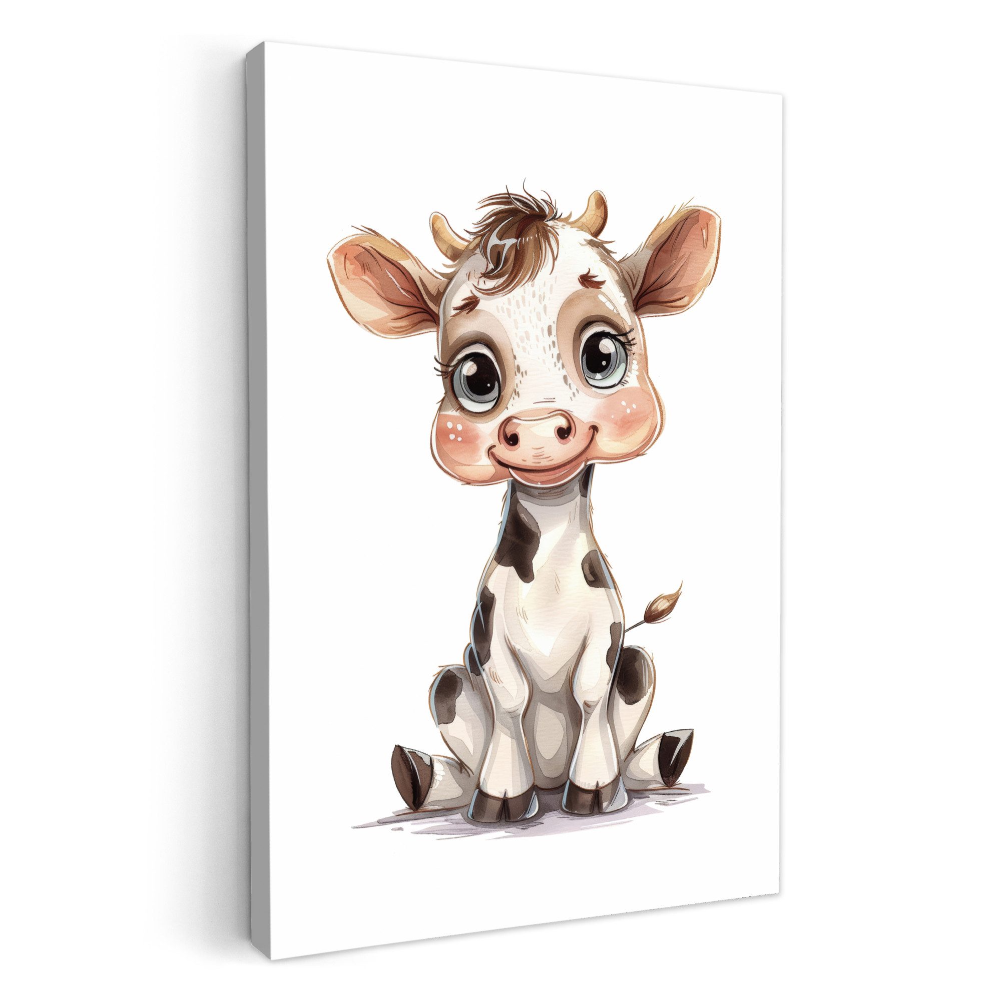 OneMillionCanvasses® Leinwandbild Kuh - Tierbaby - günstig online kaufen