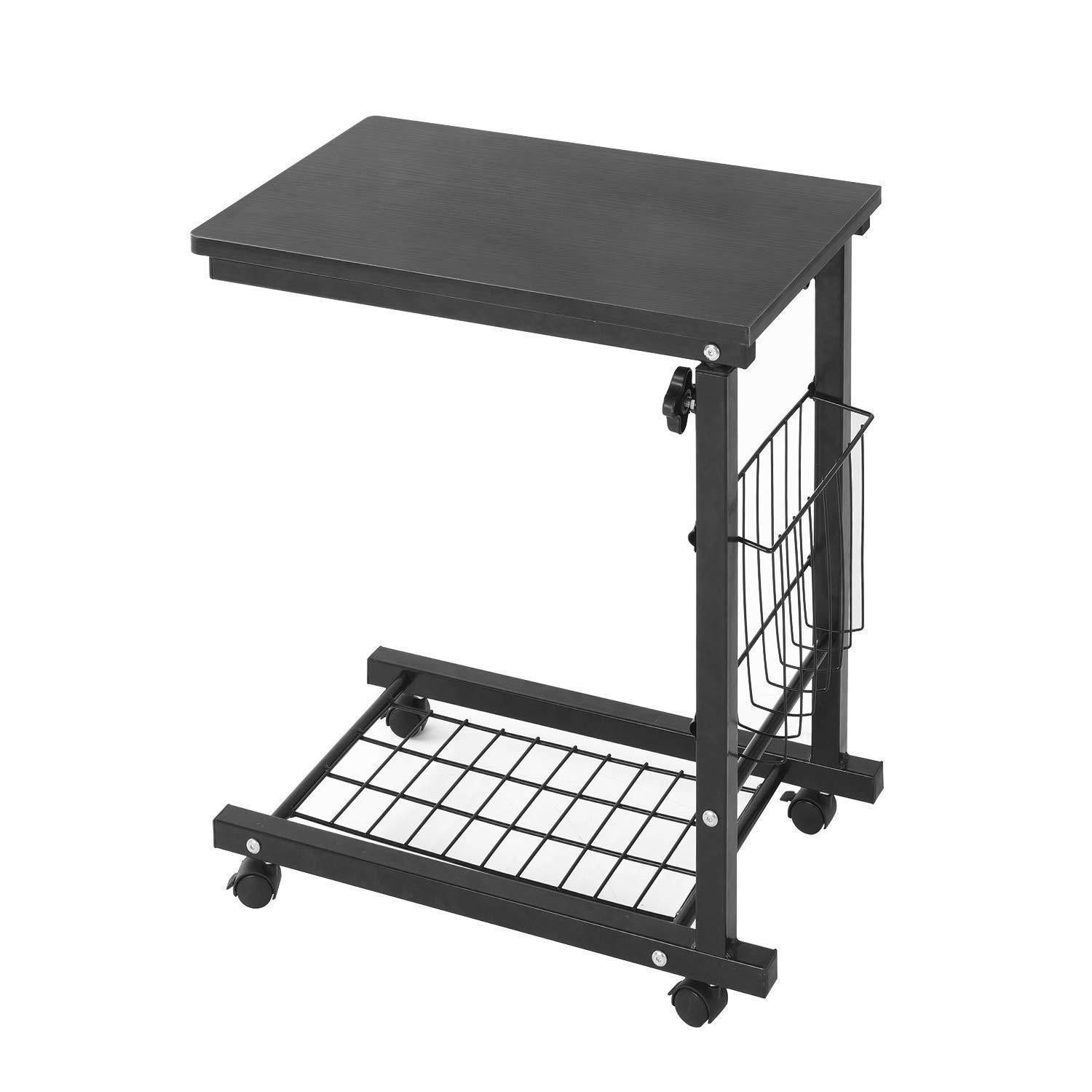 LuxusKollektion Computertisch Beistelltisch höhenverstellbar 48x30cm