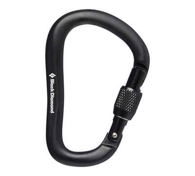 Black Diamond Karabiner Rocklock Screwgate Carabiner Black