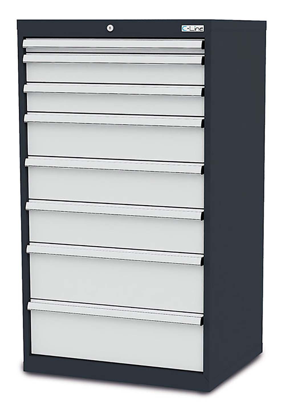 Simplaflex Werkzeugschrank Simplaflex Schubladenschrank, 8 Schubladen, BxTxH 700x575x1220 mm
