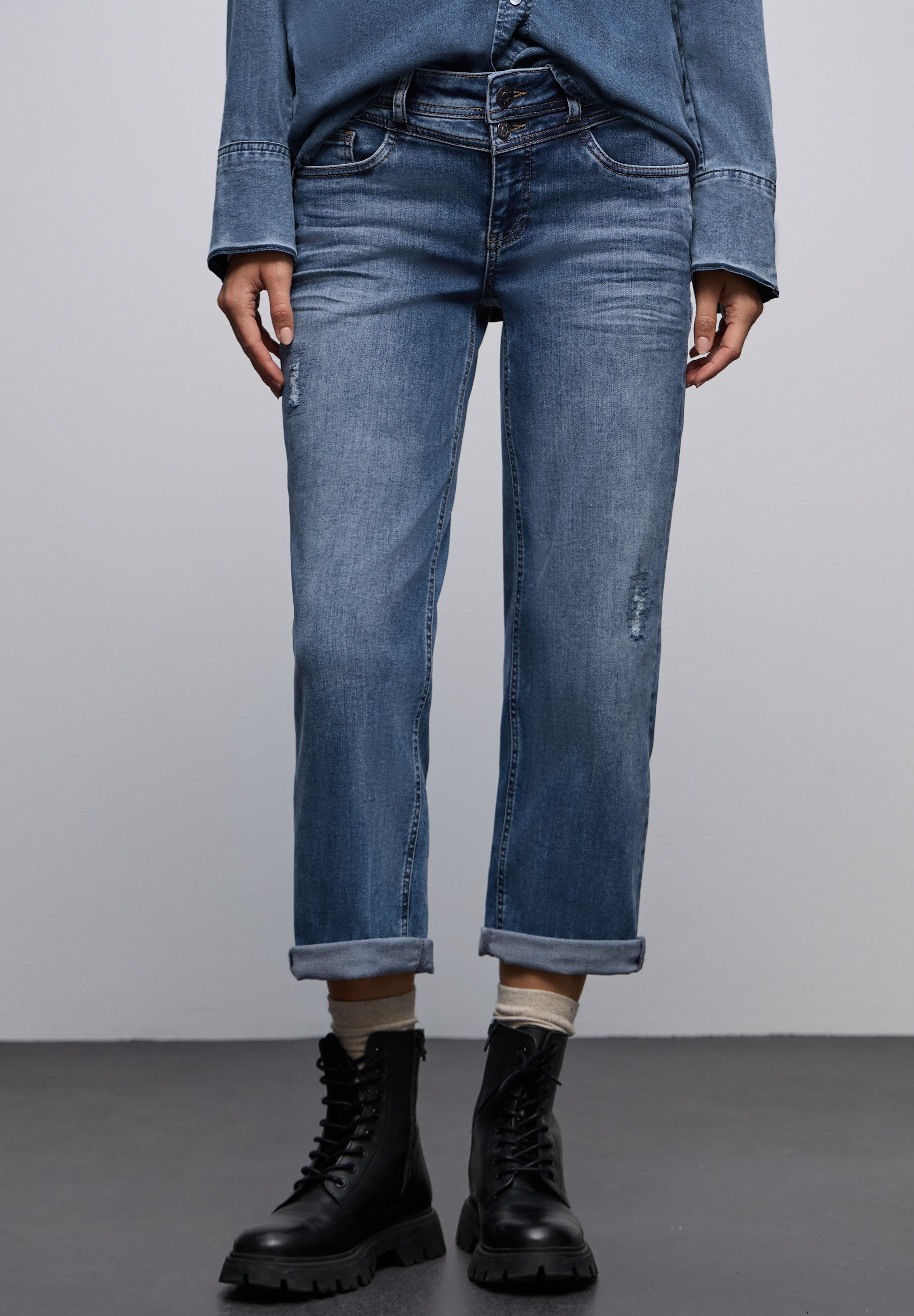 STREET ONE Straight-Jeans Style STRAIGHT LEG günstig online kaufen