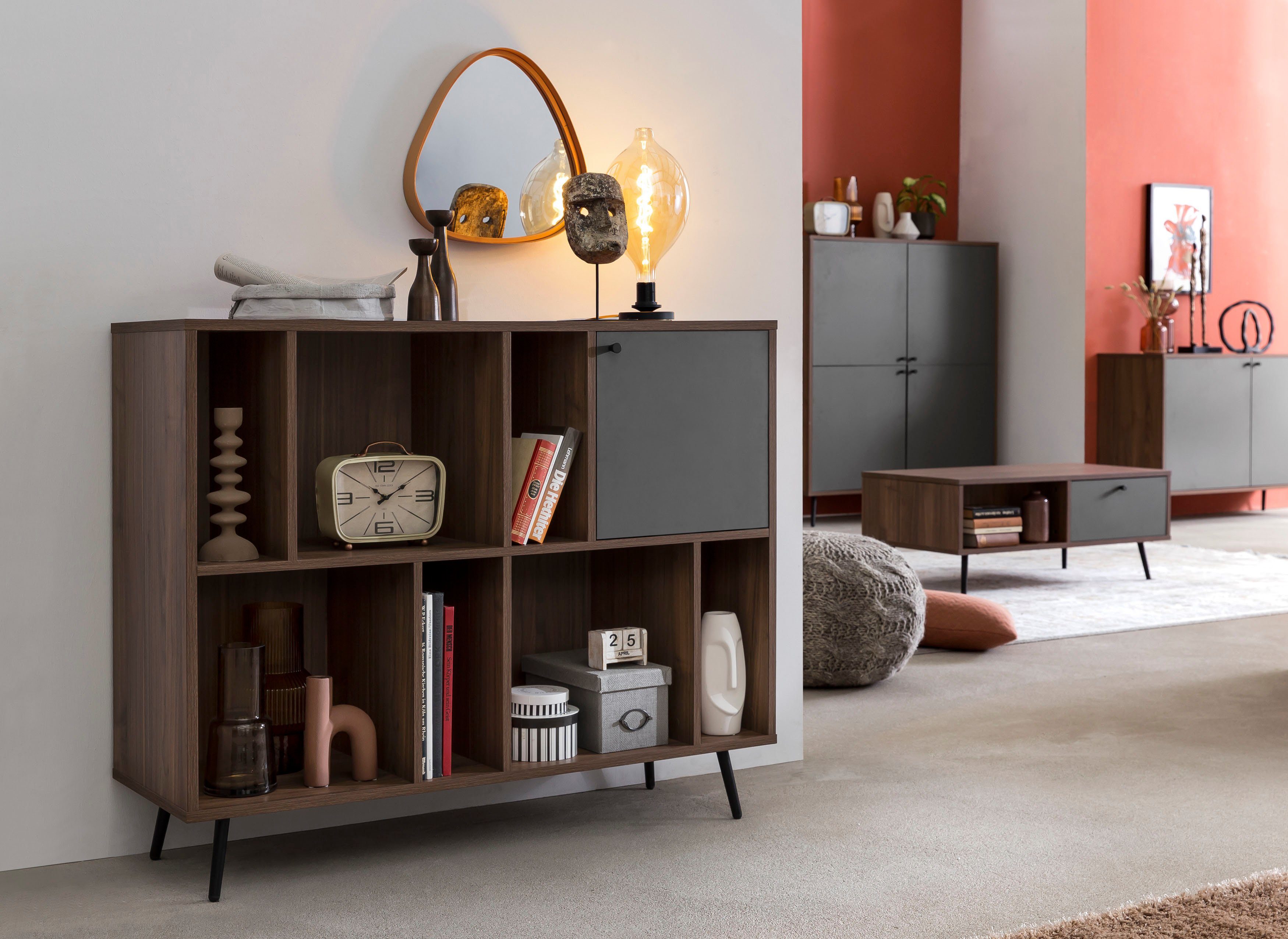 Bücherregal Kiruna Regal im minimalistischen Stil