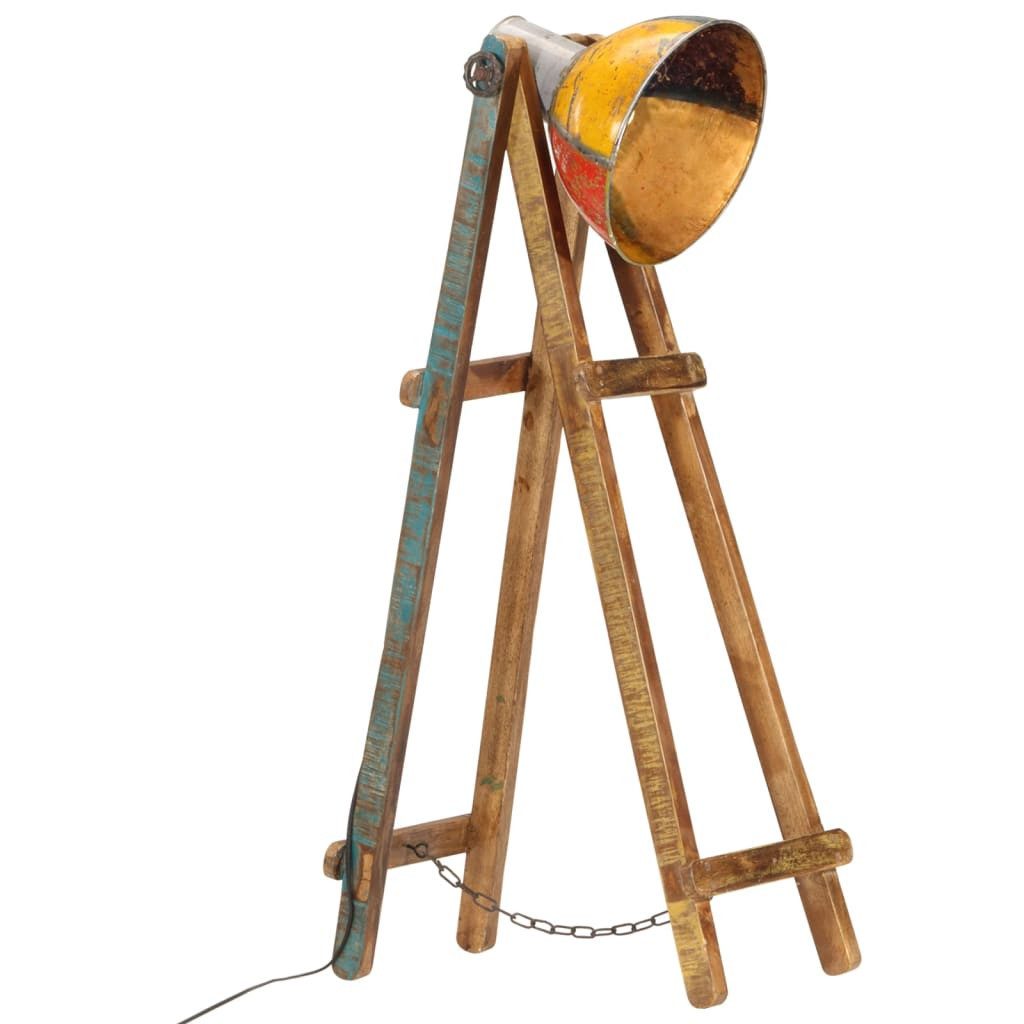 vidaXL Deckenleuchte Stehlampe Mehrfarbig E27 Massivholz