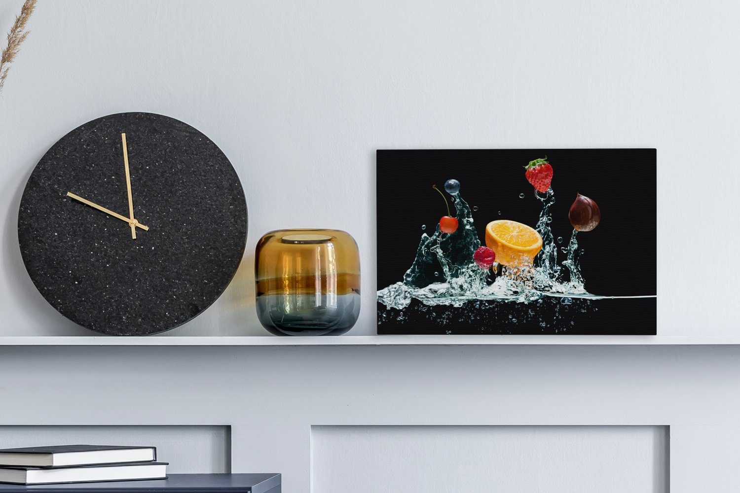 OneMillionCanvasses® Leinwandbild Wasser - Obst - günstig online kaufen