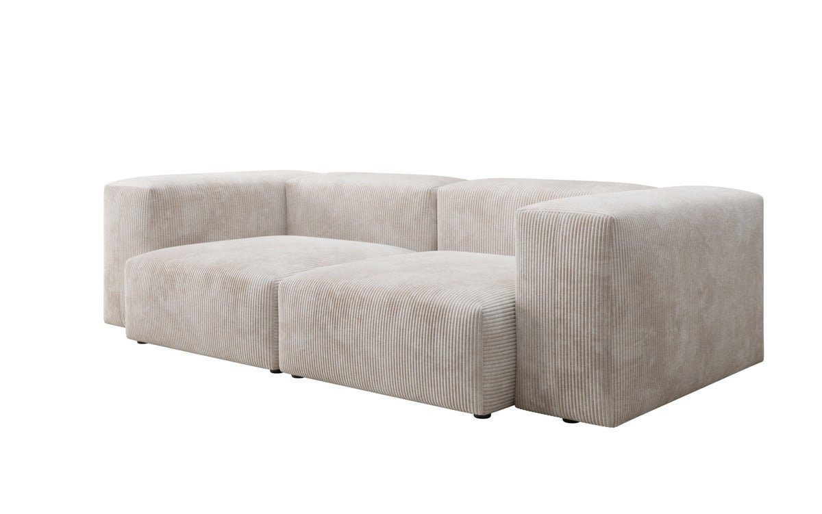 Luxusbetten24 Sofa Designer 2 Sitzer Sofa Snug, mit Cordbezug