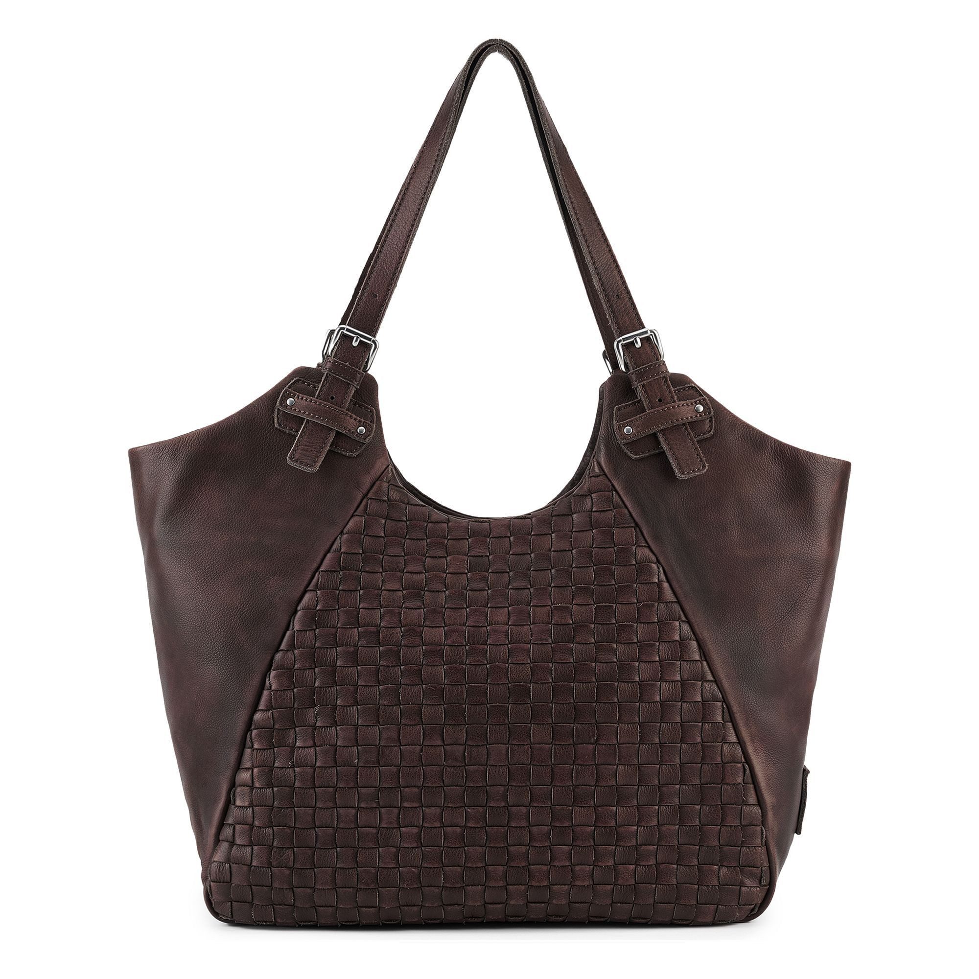 FREDsBRUDER Shopper Calm Weave, Leder
