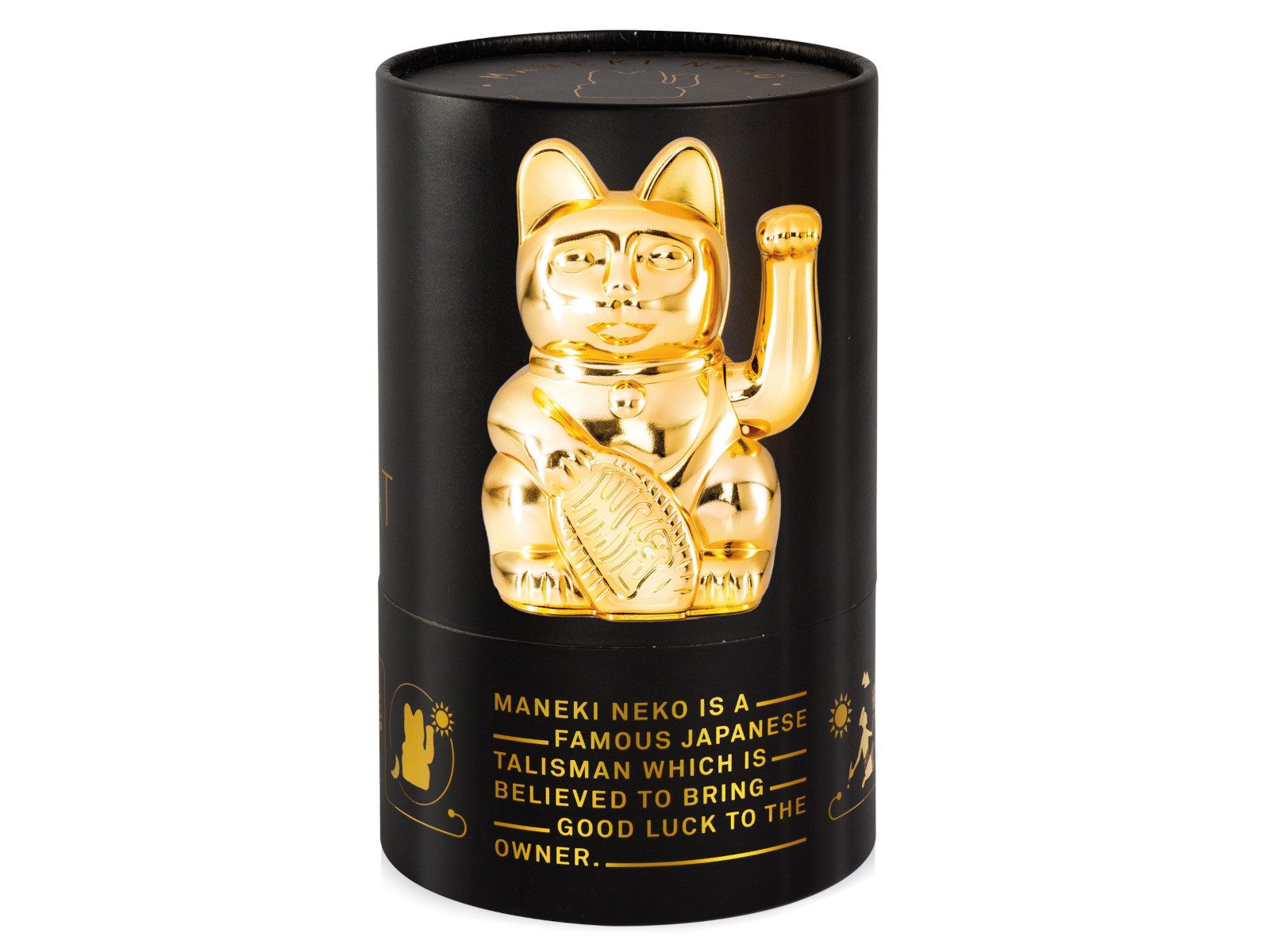 Donkey Products Dekofigur Lucky Cat Egypt Winkekatze gold 15cm