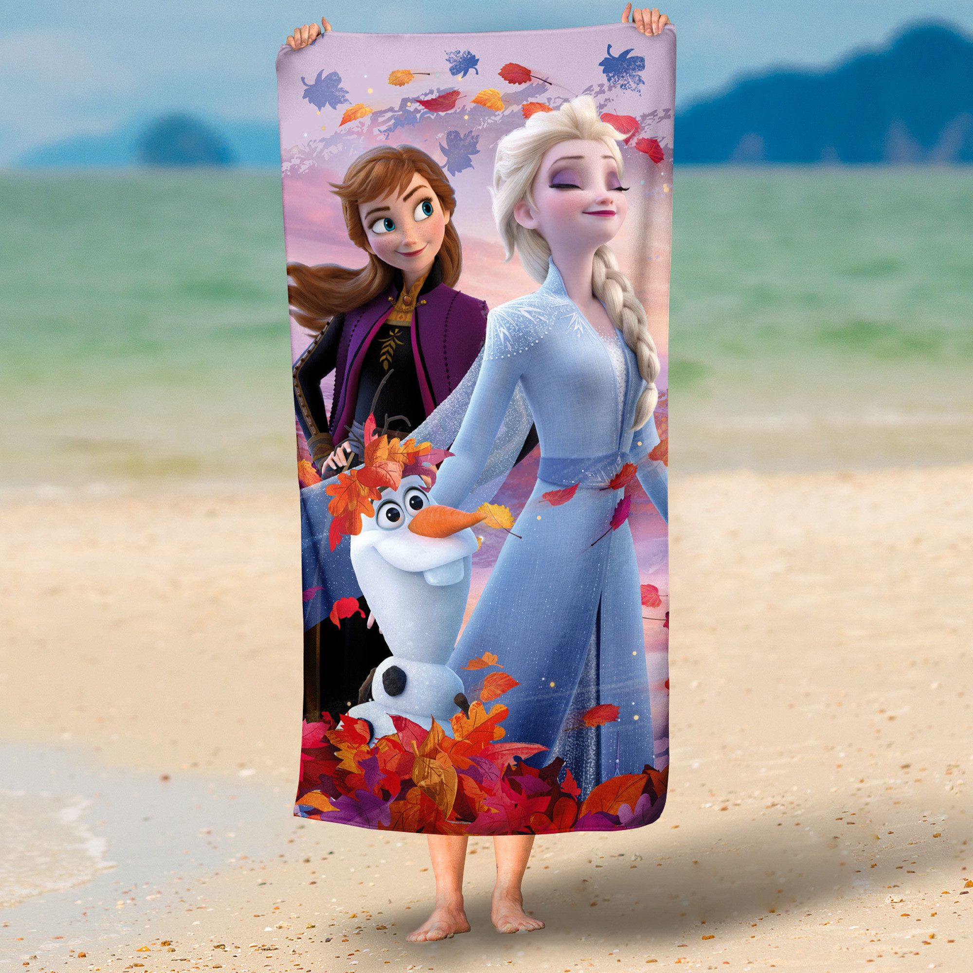 BERONAGE Strandtuch Frozen die Eiskönigin Badetuch Dreamteam 75x150 cm, 100 günstig online kaufen