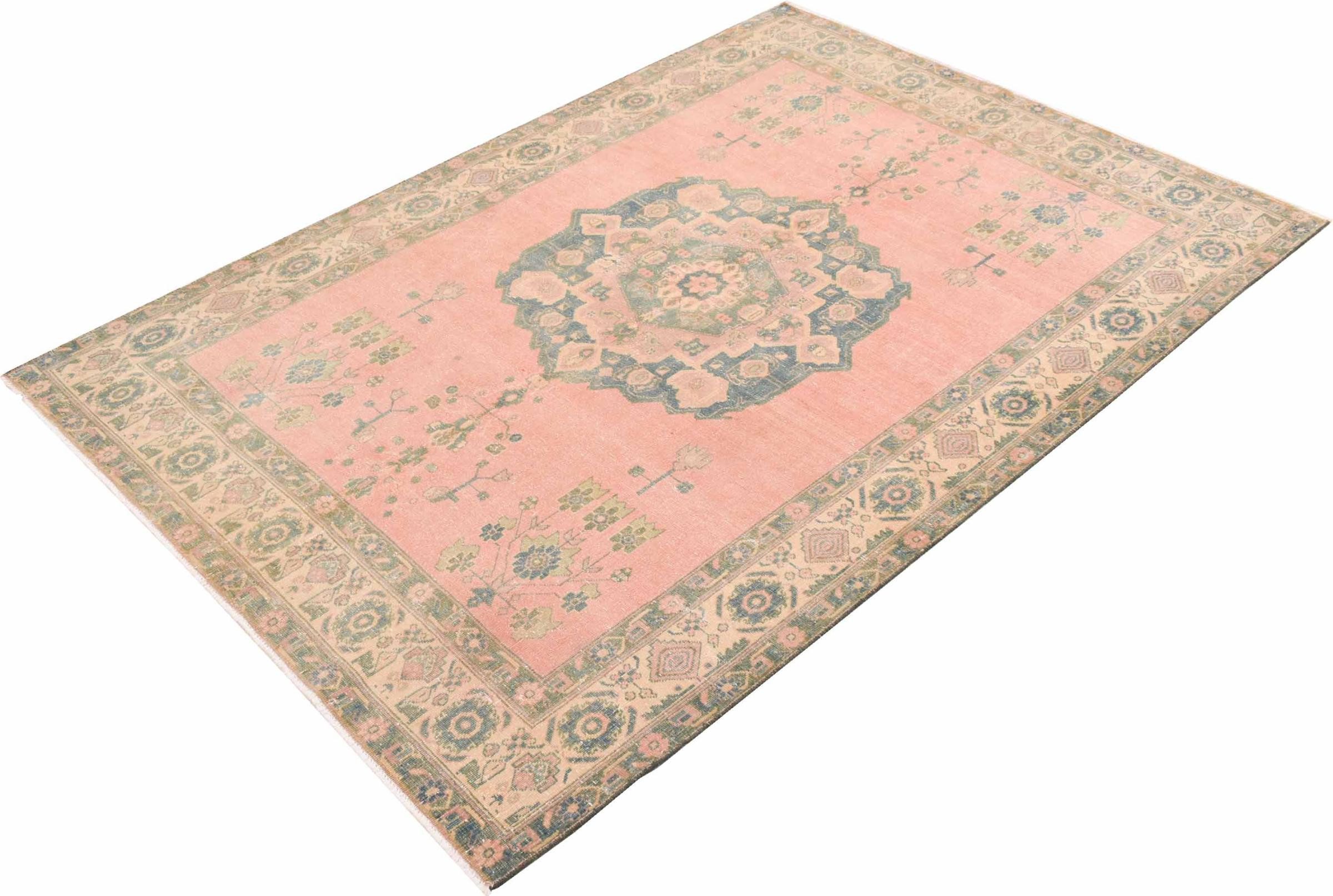 Nain Trading Orientteppich Vintage 162x234 Handgeknüpfter Moderner Orientteppich / Perserteppich, rechteckig, Höhe: 8 mm