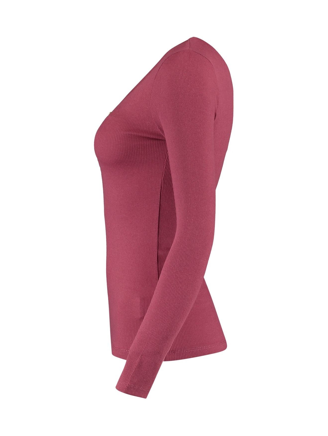 HaILY’S T-Shirt Dünnes Langarm Set Longsleeve Shirt Pink-2 Stretch (2-tlg) 4697 Stück in 2-er KORA
