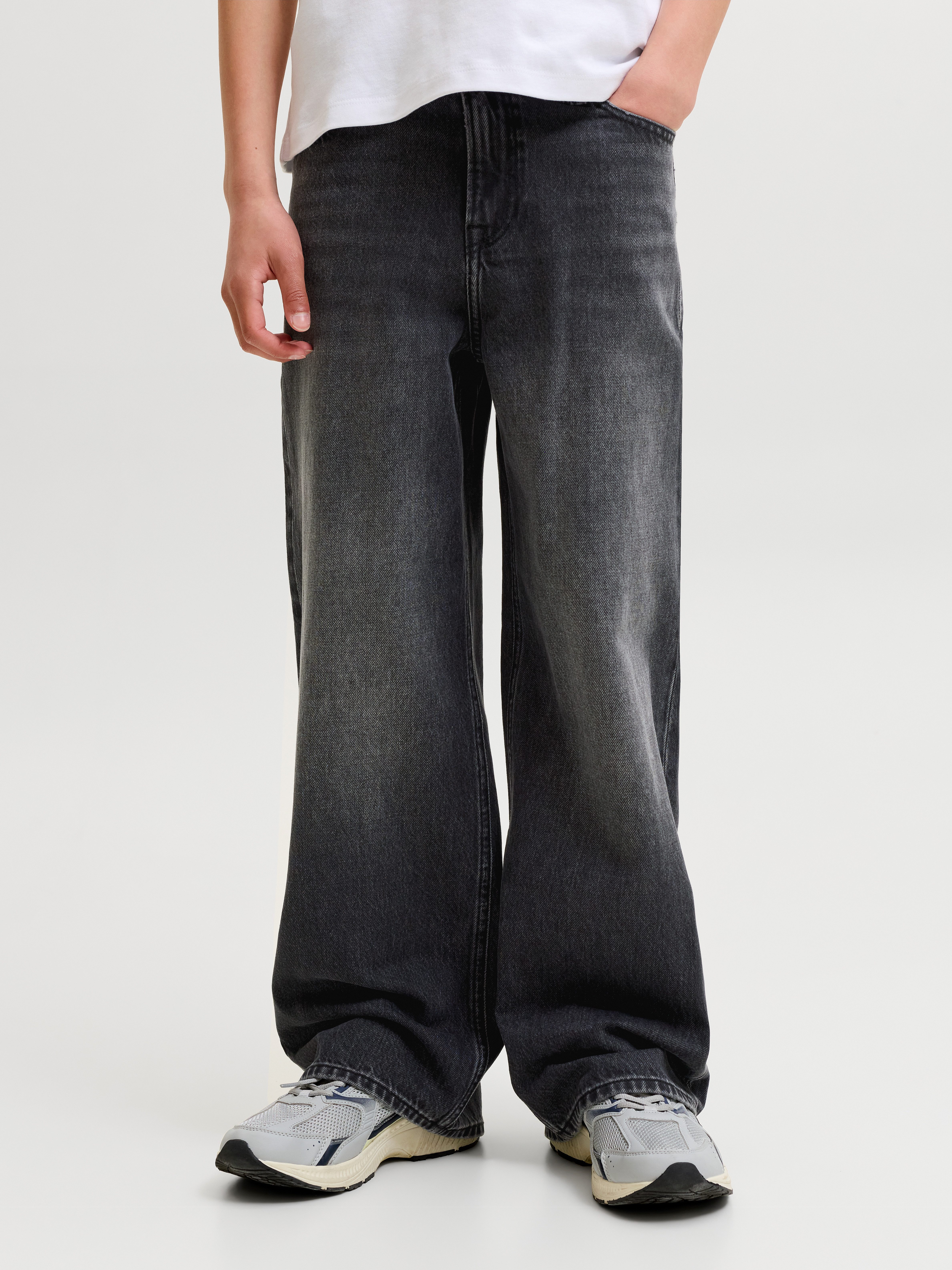 Jack & Jones Junior Weite Jeans JJIDAVE JJORIGINAL ST 361 SN JNR Baumwolle, weit
