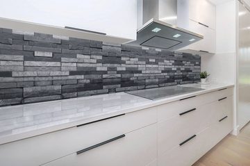 Rodnik Küchenrückwand Gray Stone, ABS-Kunststoff Platte Monolith in DELUXE Qualität mit Direktdruck