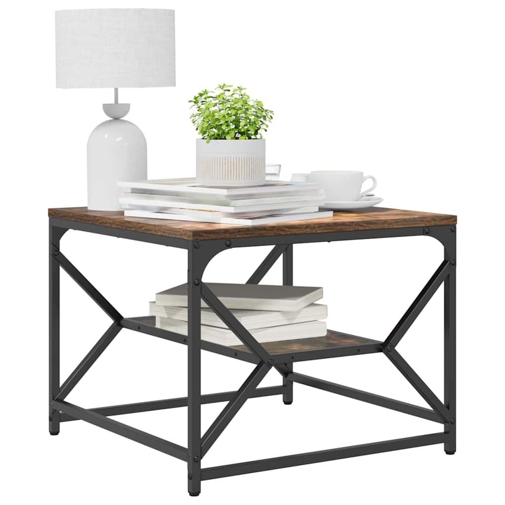 vidaXL Couchtisch Couchtisch Geräucherte Eiche 51 x 50 x 40 cm (1-St) günstig online kaufen