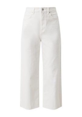 s.Oliver 7/8-Jeans Jeans-Culotte Suri / Regular Fit / High Rise / Wide Leg Leder-Patch