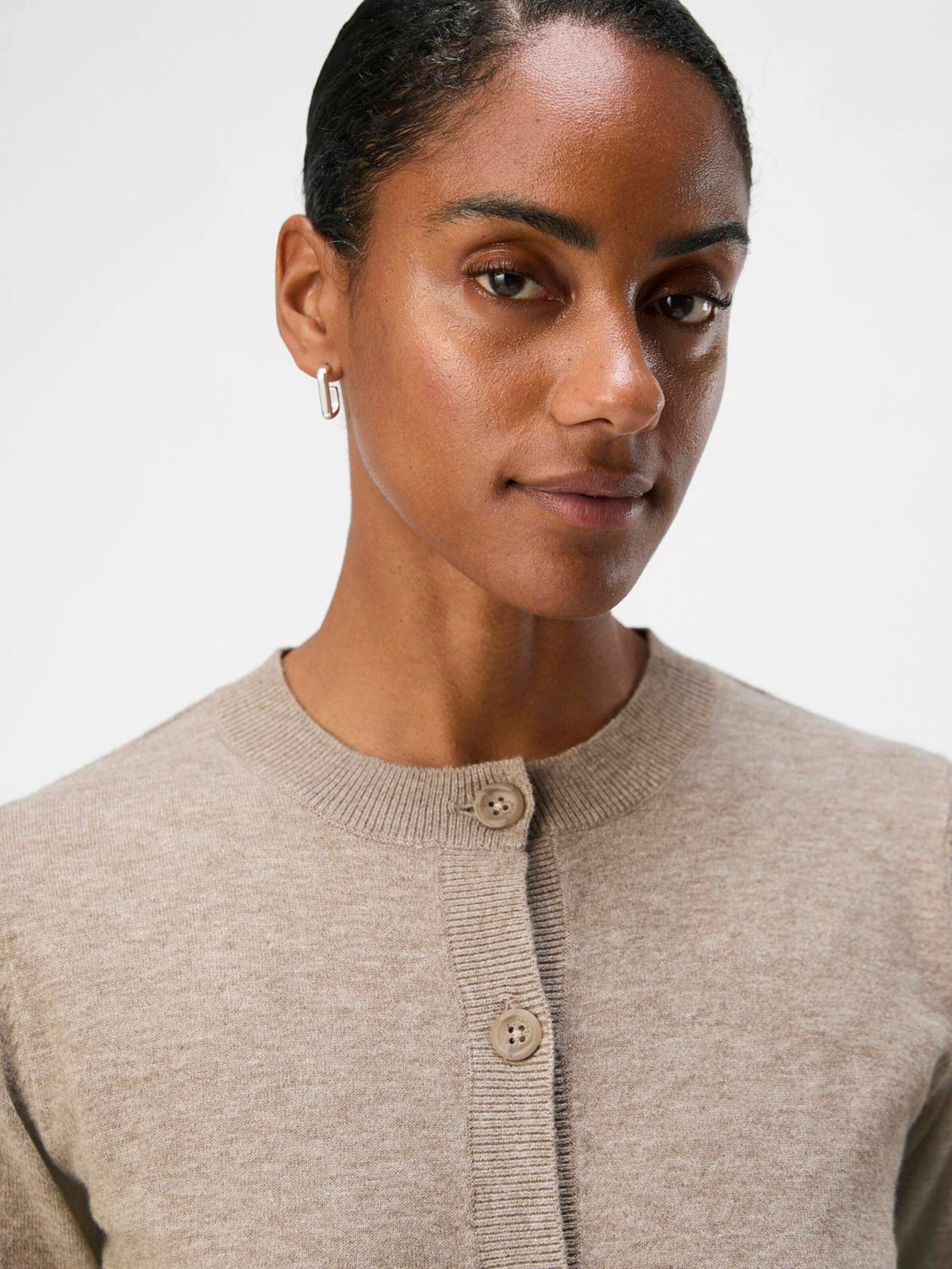 Object Strickjacke OBJThess (1-tlg) Plain/ohne Details