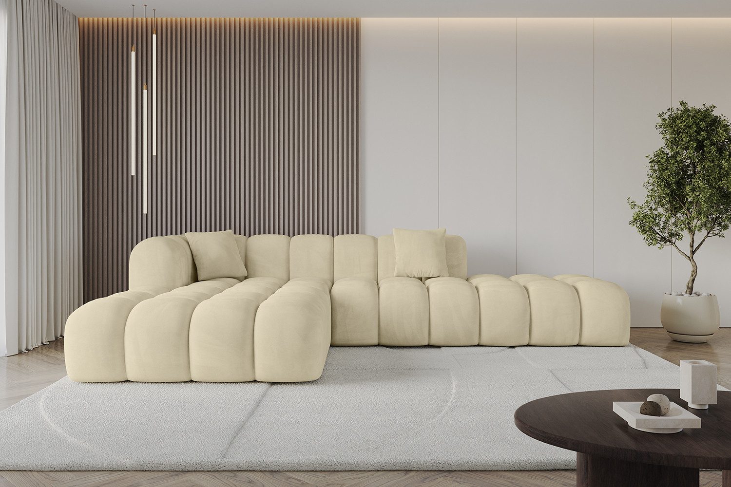 ALTDECOR Ecksofa OLEA-L2, Sofa Praktische Bequeme Funktionsecke Couch L-Form Eckcouch, Corner Sofa U-Form Vielseitige Sofa Wohnlandschaft Wohnzimmer