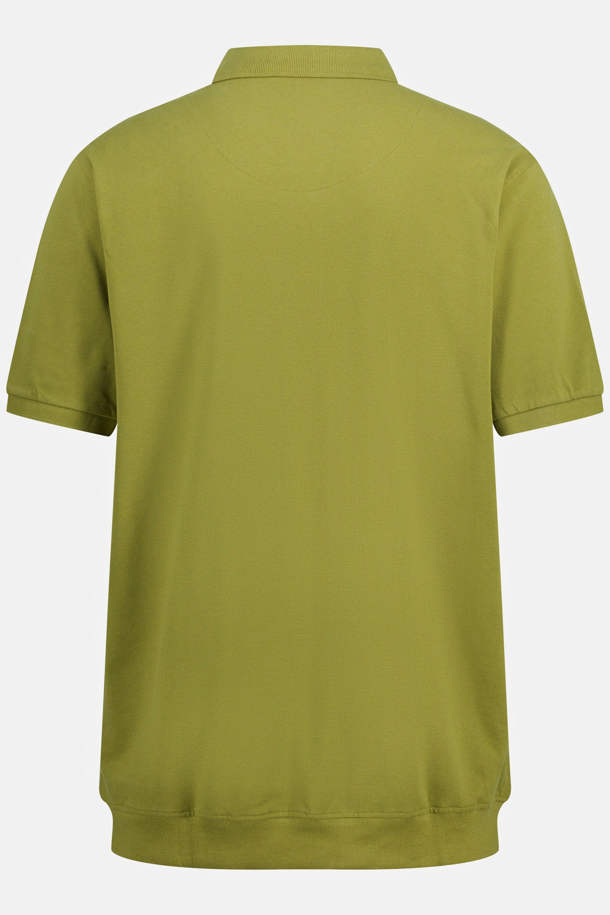 bis Piqué Bauchfit moosgrün Poloshirt Poloshirt XXL Basic 10XL JP1880